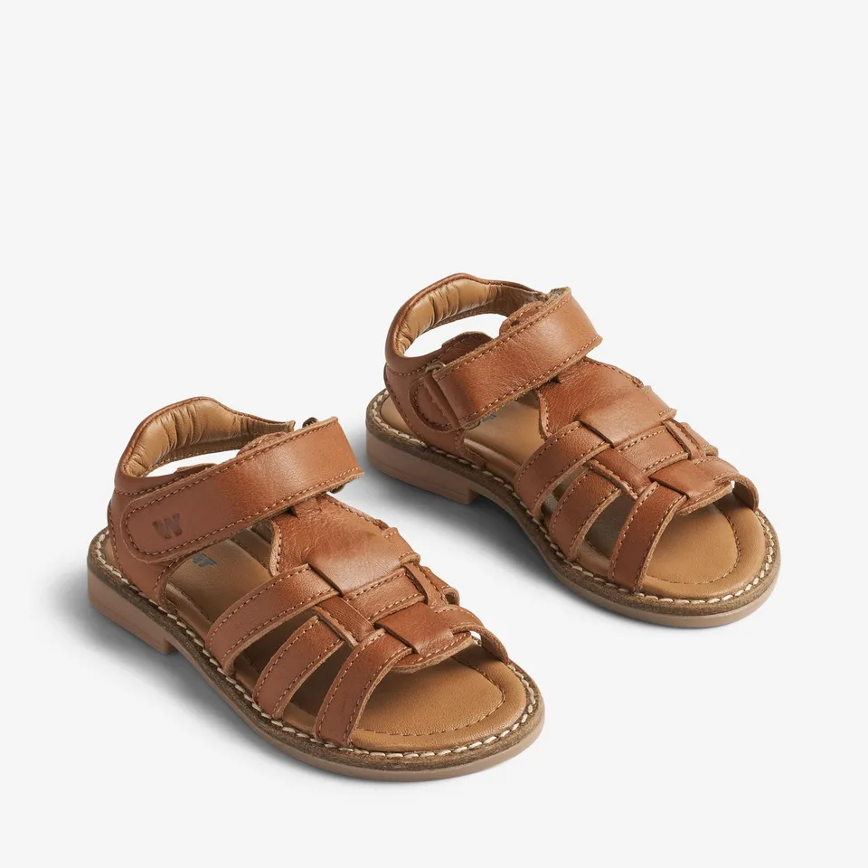 wheat-stela-sandale-cognac-leder-klett-gr-24-35 image 1