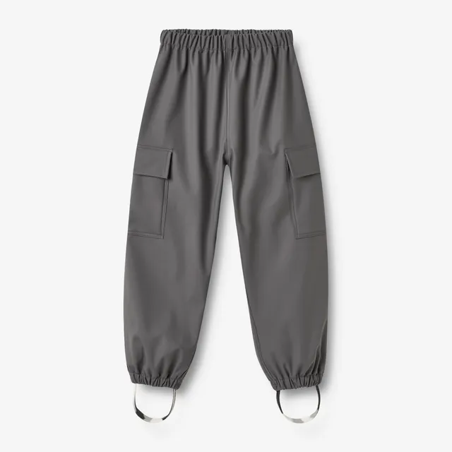 wheat-groa-regenhose-dark-charcoal-wasserdicht image 1