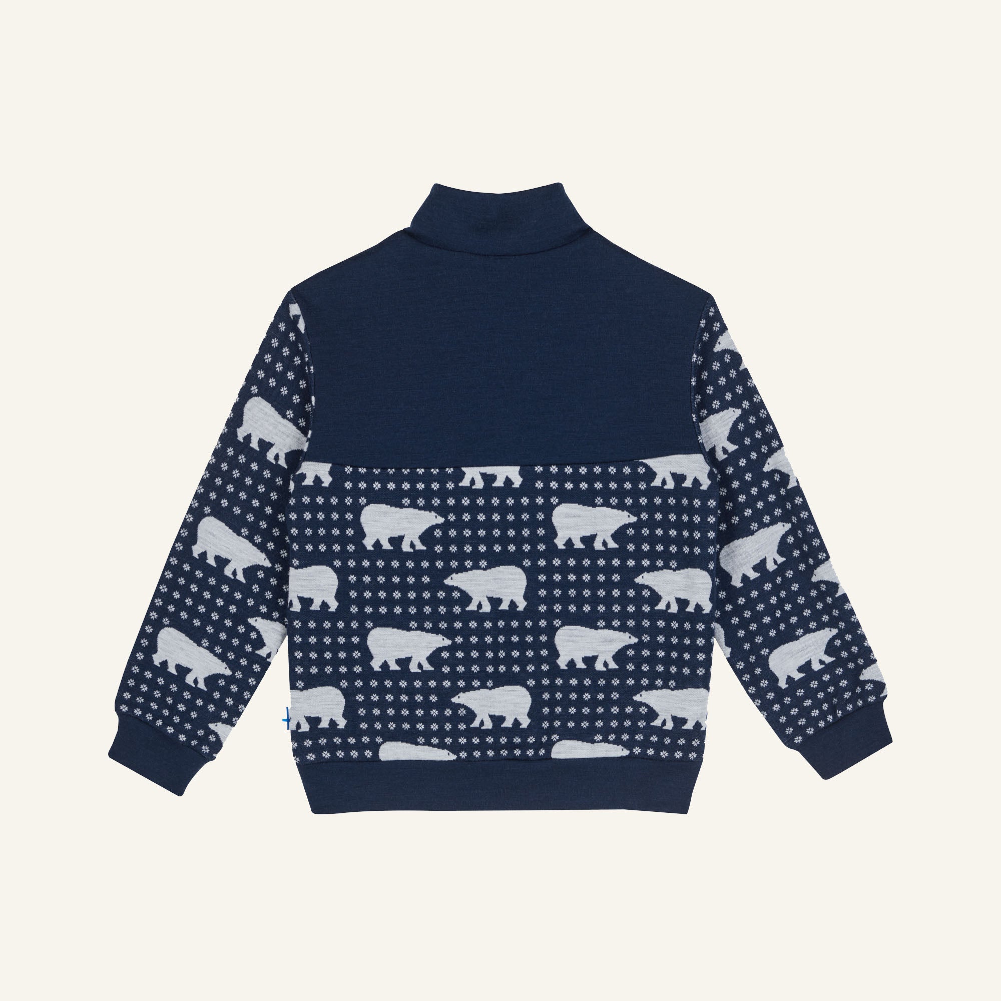 finkid-husky-masi-nordik-wollpullover-navy-110-120-troyer image 2