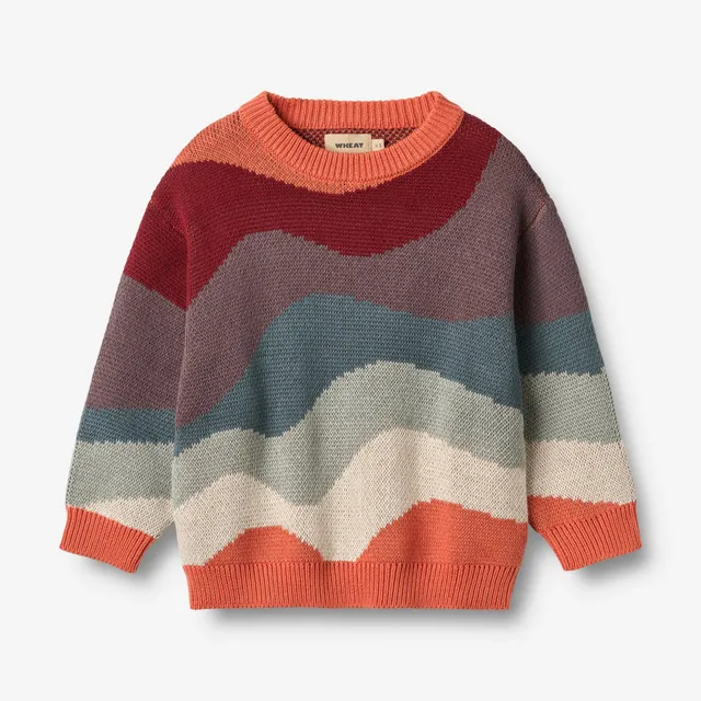 wheat-knud-jacquard-pullover-multi-bio-baumwolle image 1