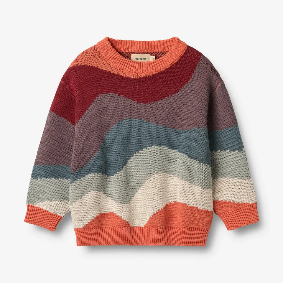 wheat-knud-jacquard-pullover-multi-bio-baumwolle image 1