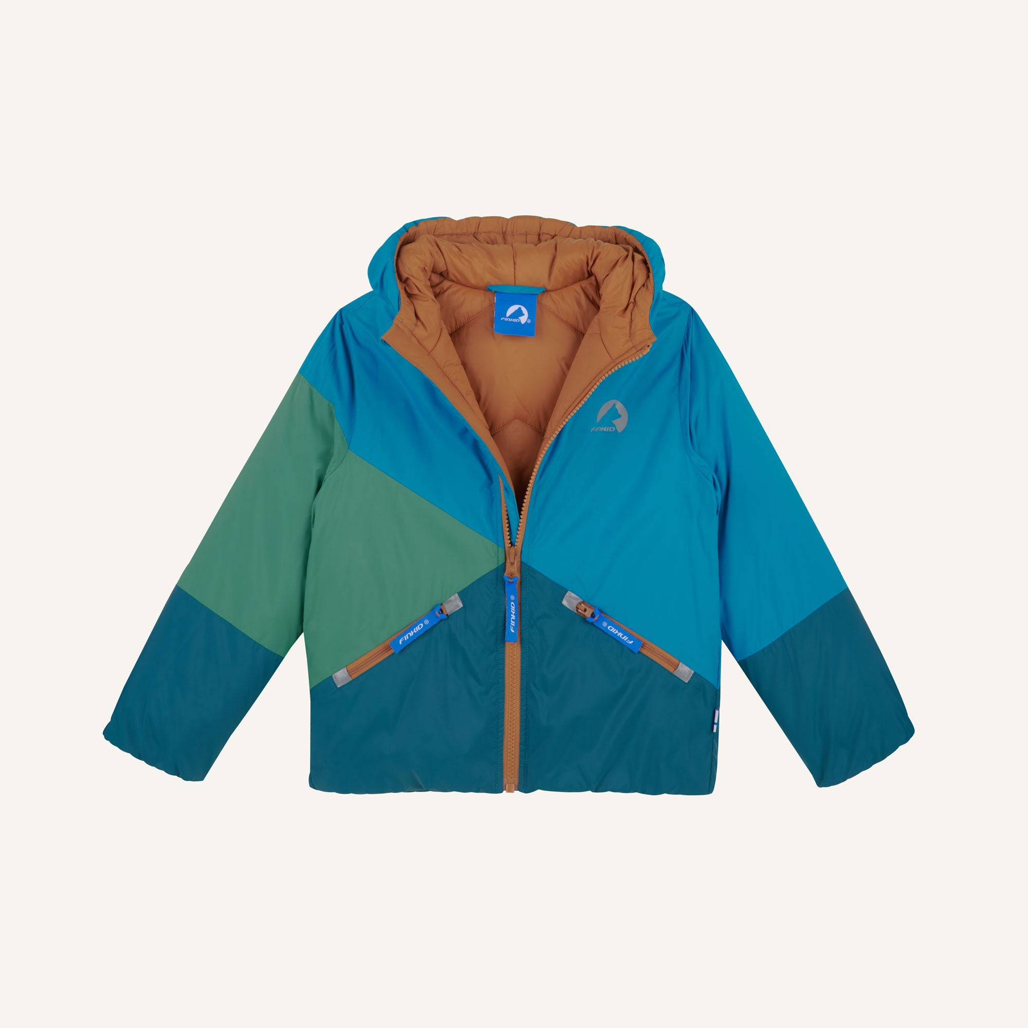 finkid-husky-sirkus-zip-in-jacke-smoke-blue-navy-110-120 image 2