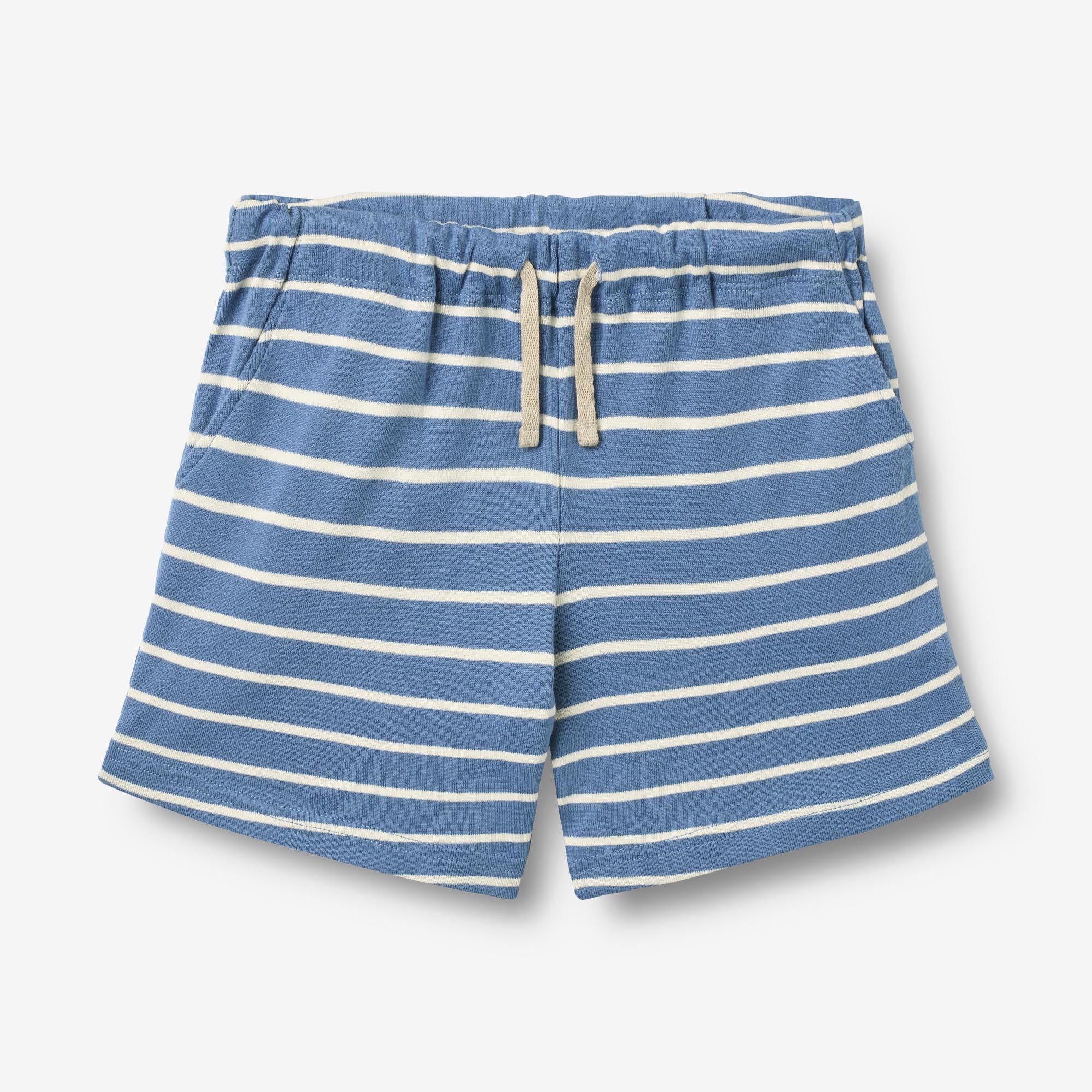 wheat-kalle-jersey-shorts-blaue-streifen-bio-baumwolle image 1