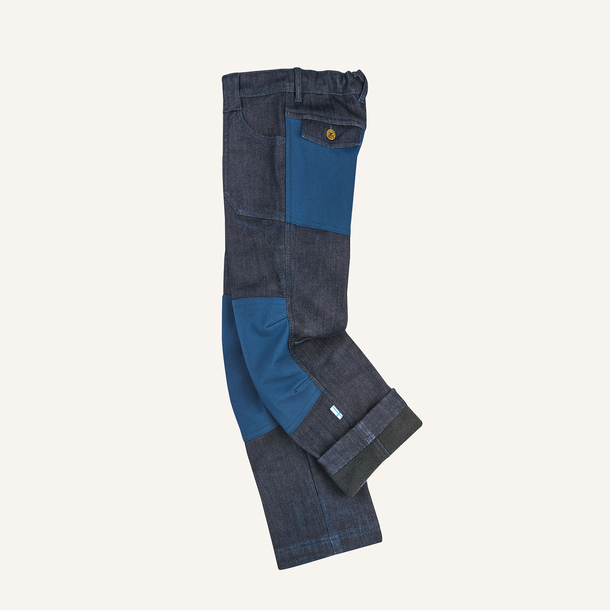 finkid-husky-kalle-thermo-denim-winterhose-denim-fleece image 2