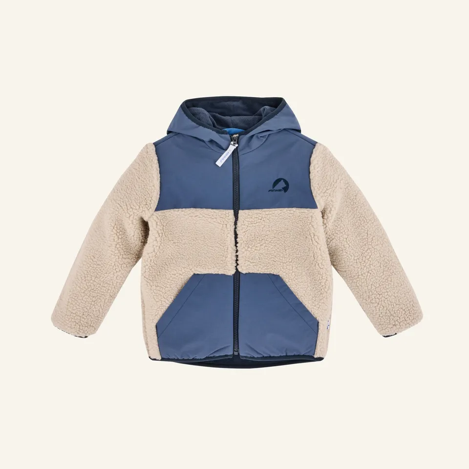 finkid-husky-kisko-teddy-teddyfleece-jacke-denim-navy image 1
