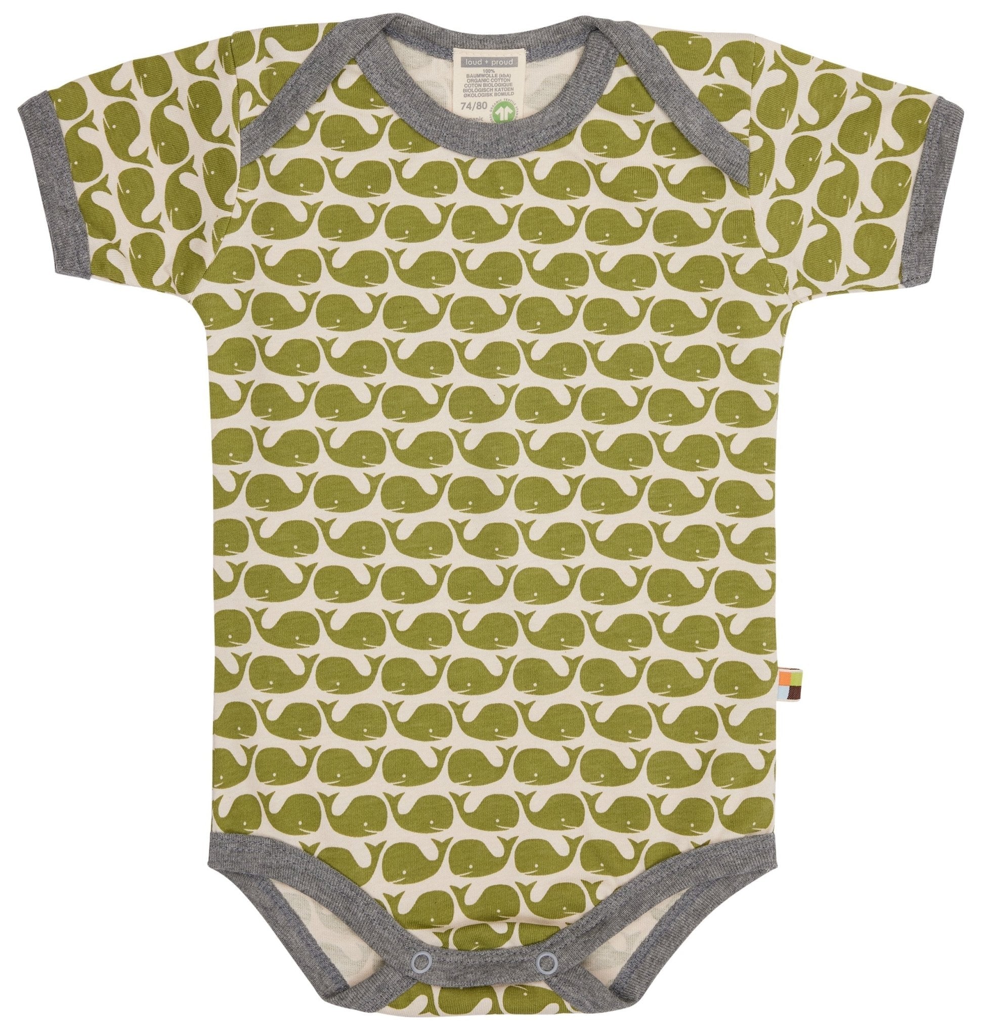 loud-proud-classics-body-wale-babybody-kurzarm-moos-bio image 1