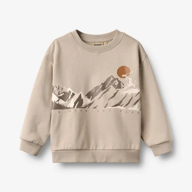 wheat-ellis-print-sweatshirt-grey-moon-bio-baumwolle image 1