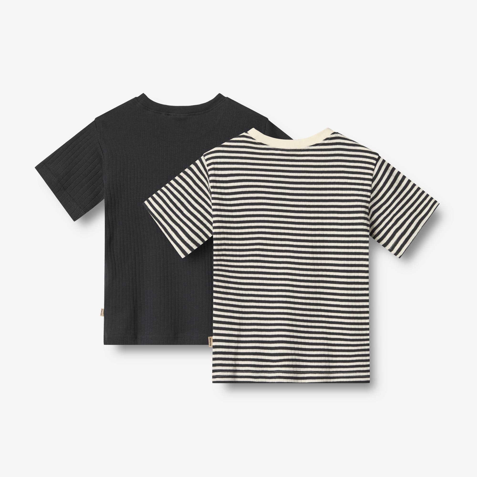 wheat-fabian-t-shirt-2er-navy-rib-stripe-bio image 2