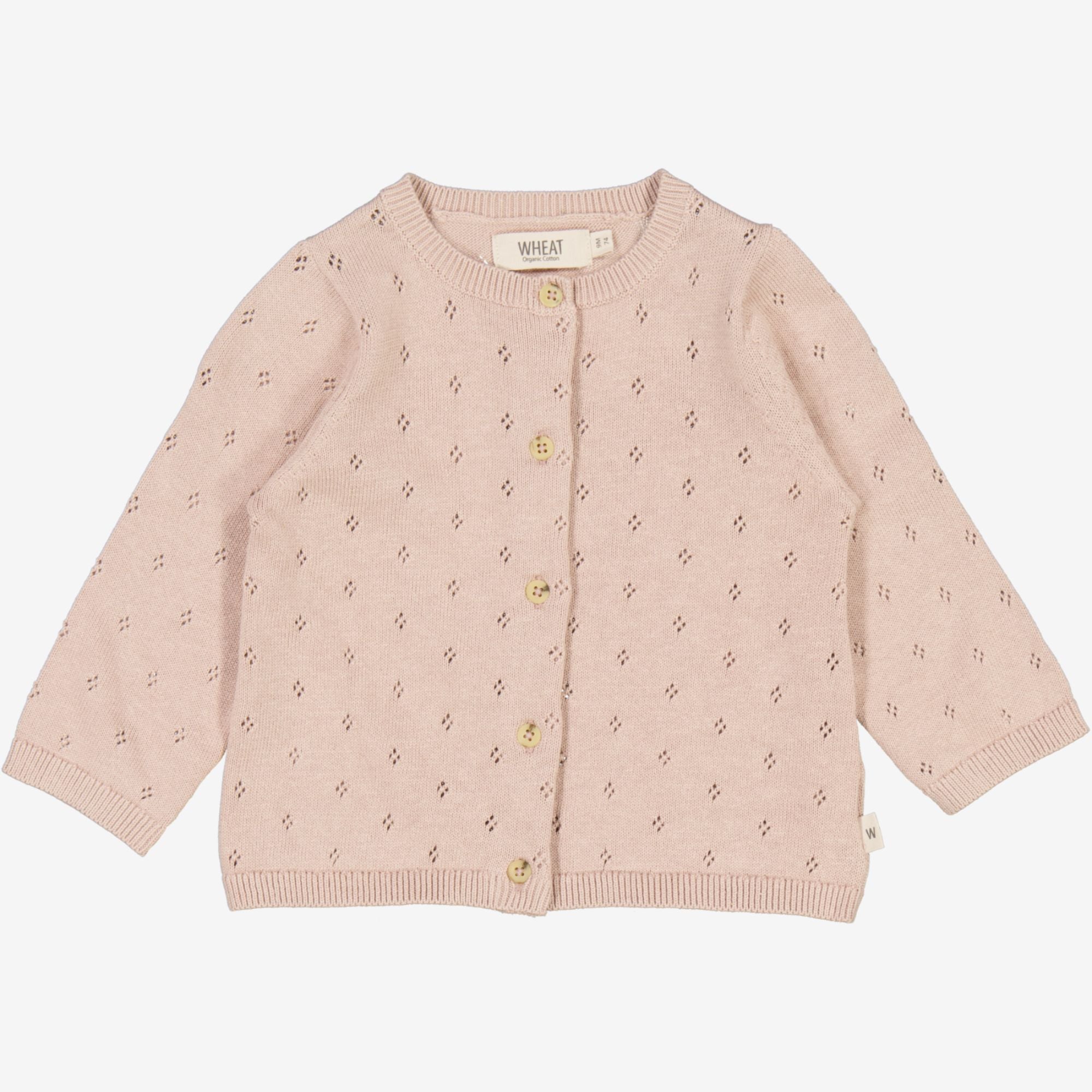 wheat-maia-baby-strickjacke-pale-lilac-bio-baumwolle image 1