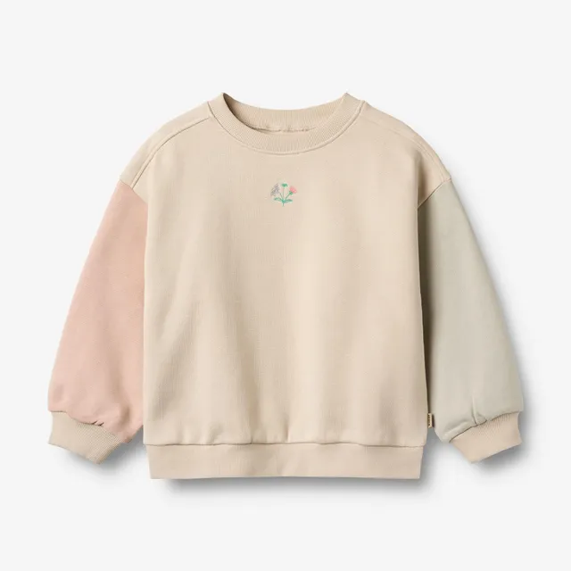 wheat-clothing-elliot-sweatshirt-offwhite-stickerei-bio-baumwolle image 1