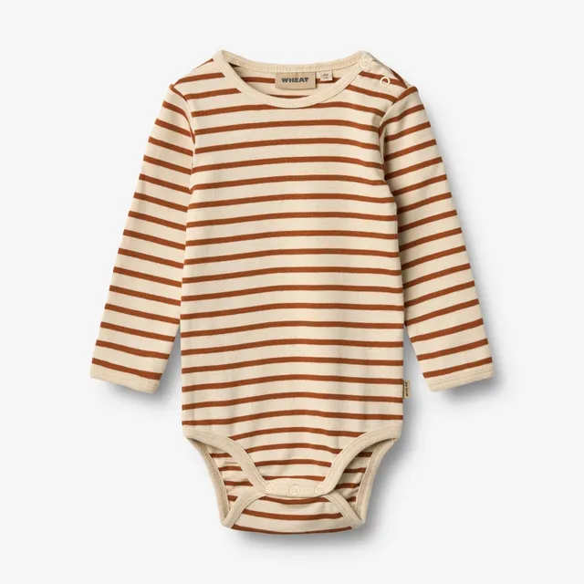 wheat-berti-body-langarm-warm-caramel-stripe-baby image 1