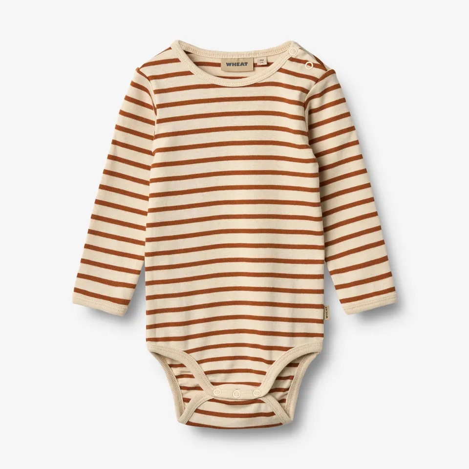 wheat-berti-body-langarm-warm-caramel-stripe-baby image 1