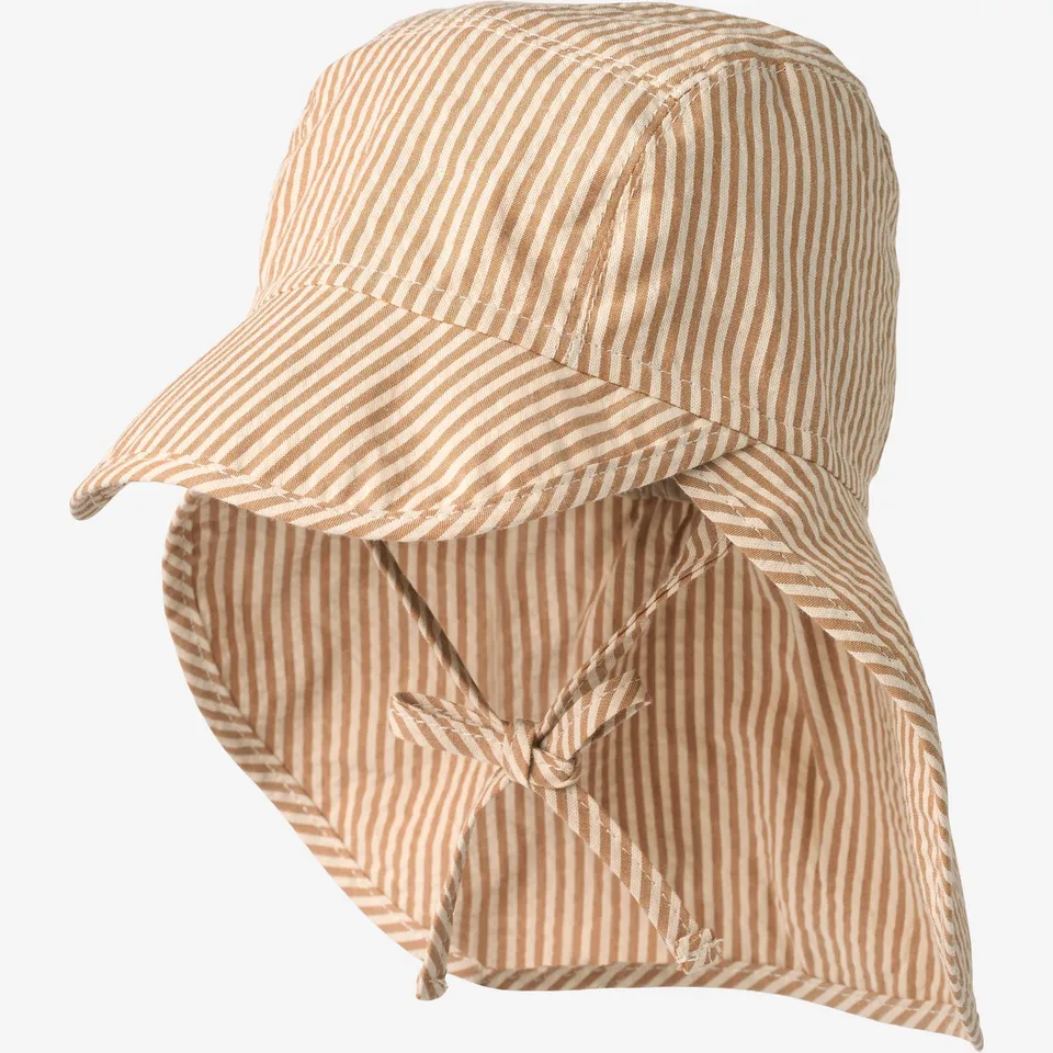 wheat-albert-sonnenhut-caramel-stripe-bio-baumwolle-baby image 1