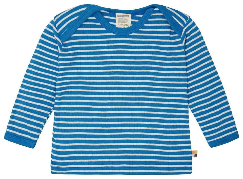 loud-proud-classics-shirt-langarm-gestreift-shirt-curry-98-104-rippe image 1