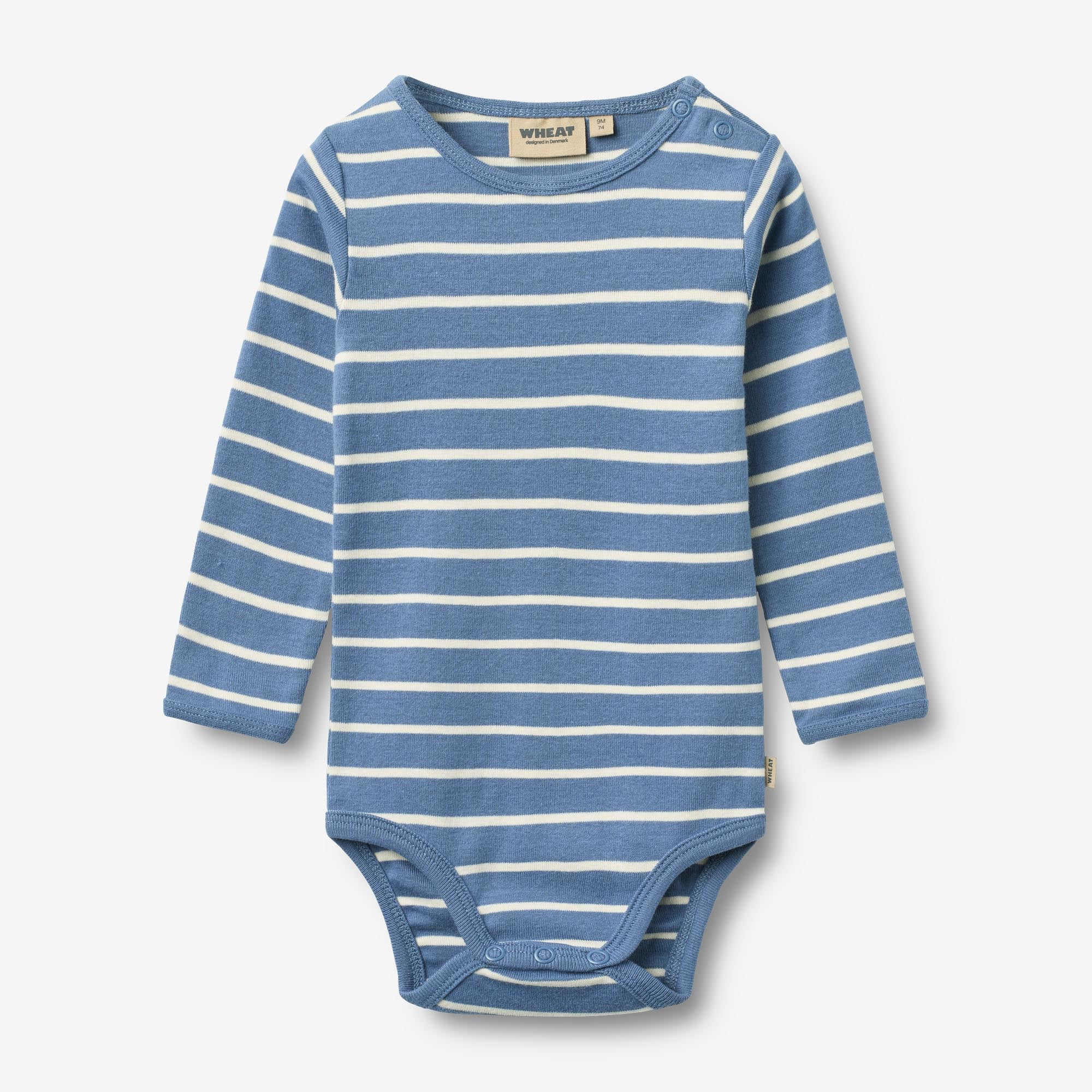 wheat-berti-body-l-s-babybody-blaue-streifen-bio-baumwolle image 1