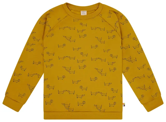 loud-proud-classics-sweatshirt-dackel-allover-bio-134-164 image 1