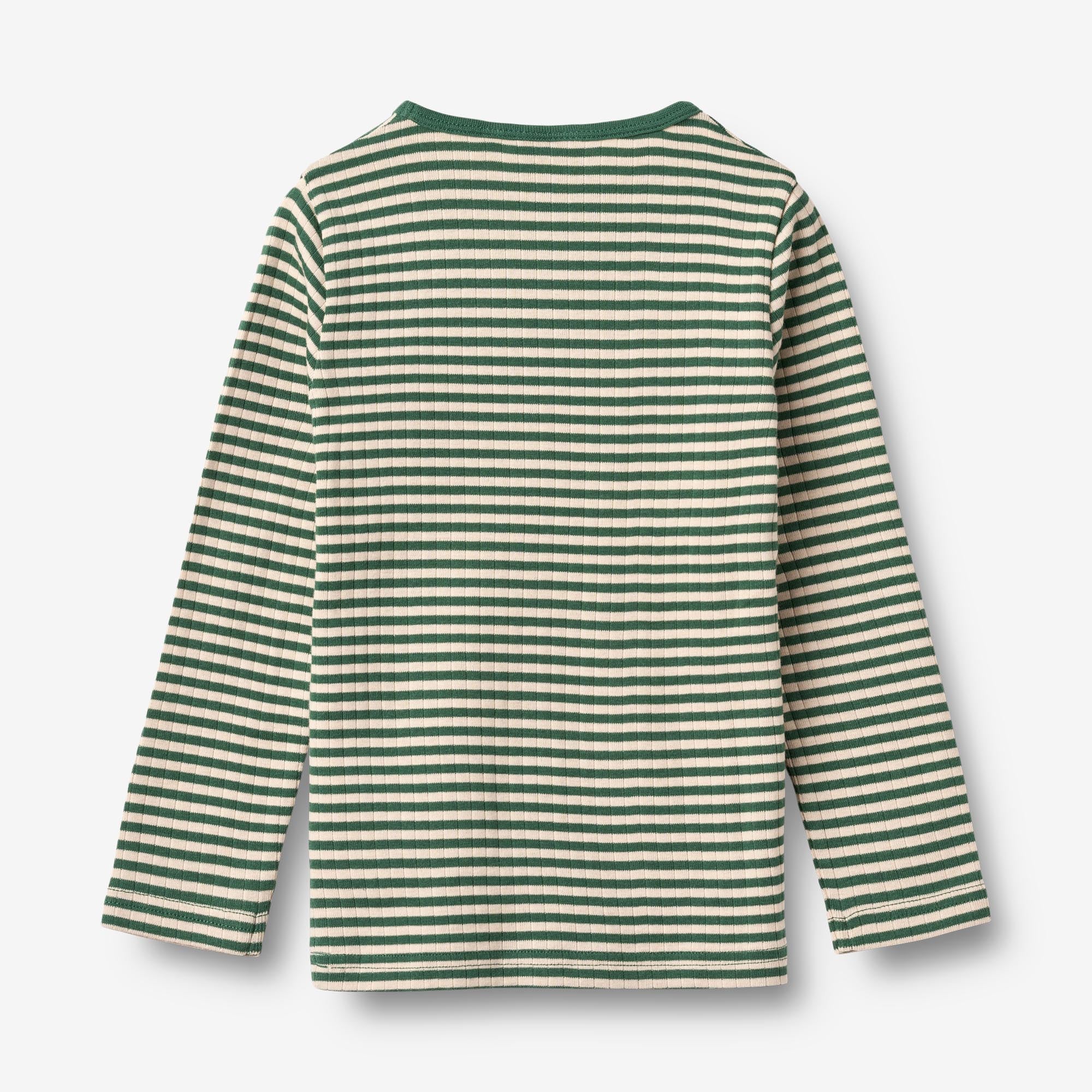 wheat-stig-t-shirt-langarm-bio-baumwolle-green-stripe image 6