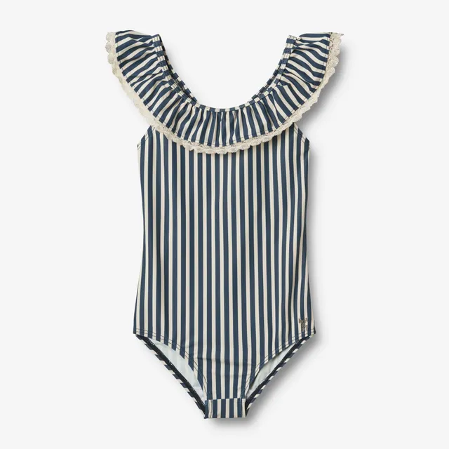 wheat-clothing-swimsuit-doris-badeanzug-blue-stripe-uv40 image 1
