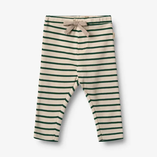 wheat-manfred-jersey-hose-green-stripe-bio-baumwolle image 1
