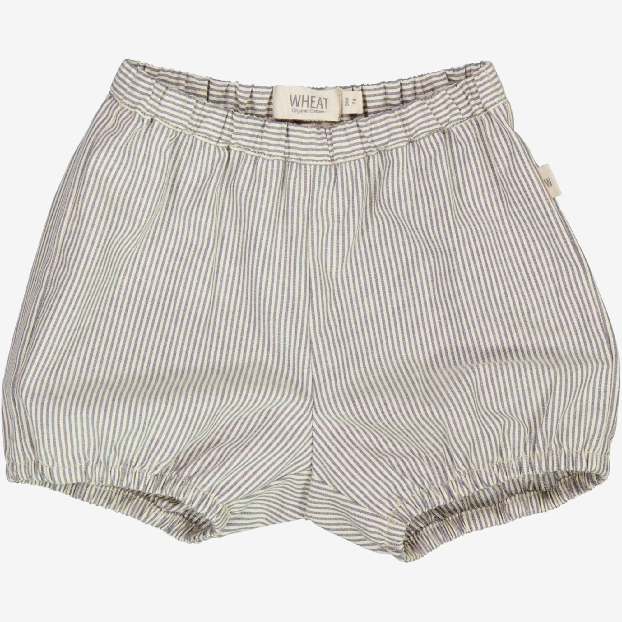 wheat-olly-shorts-classic-blue-stripe-bio-baumwolle-baby image 1