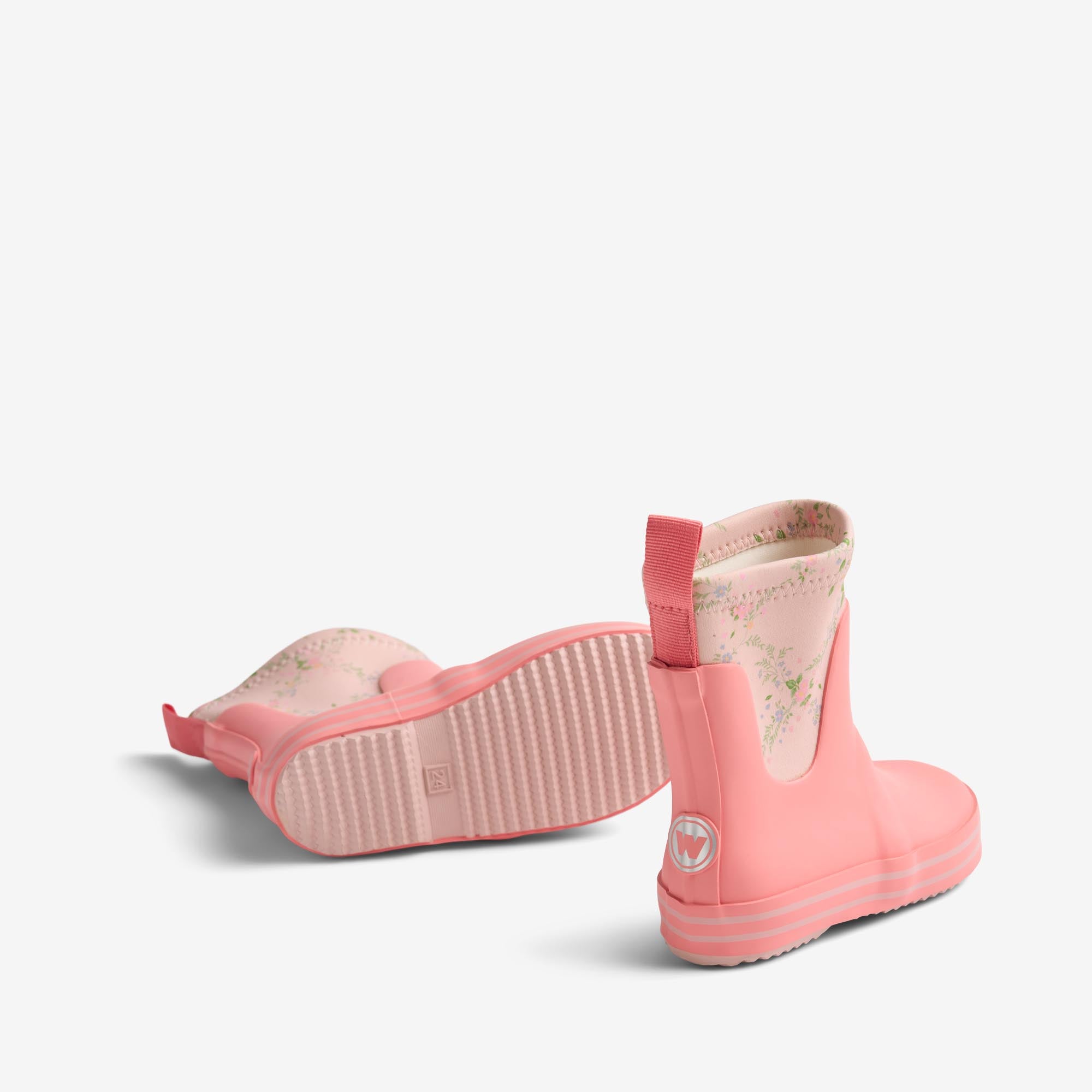 wheat-mist-rubber-boot-rose-checked-flowers-gummistiefel image 3