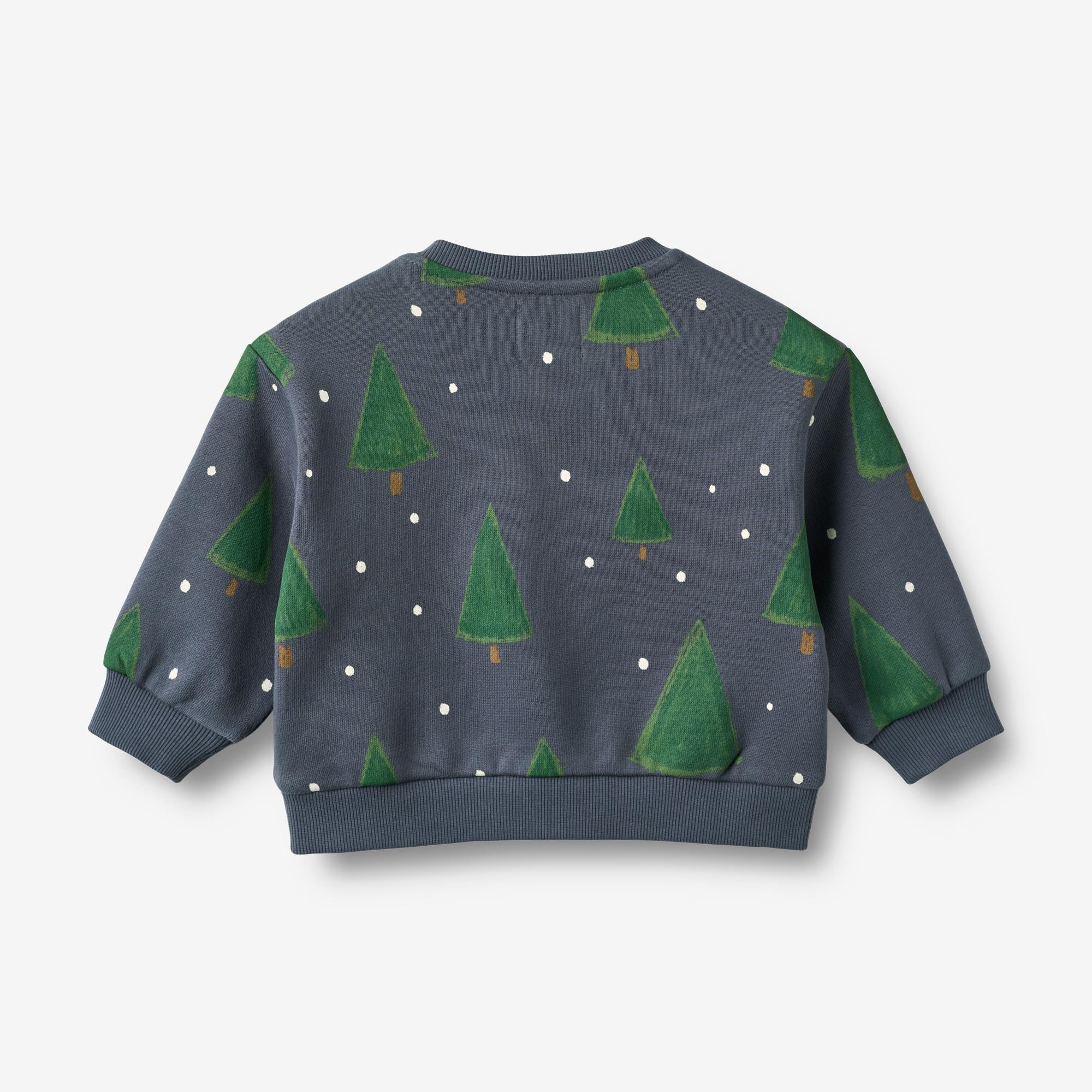 wheat-sandro-sweatshirt-greyblue-holiday-bio-baby image 2