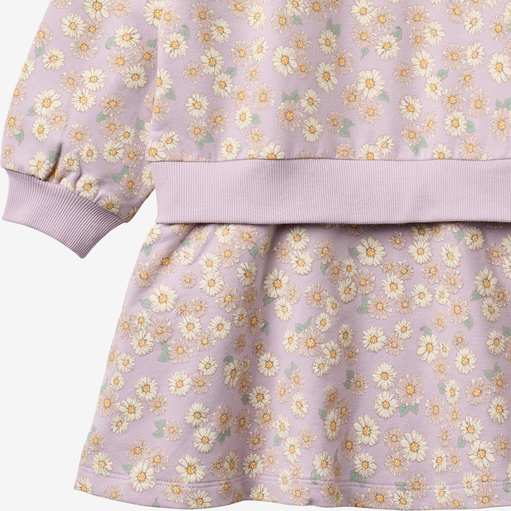 wheat-maggie-sweatkleid-m-dchen-lavender-daisies-langarm image 3