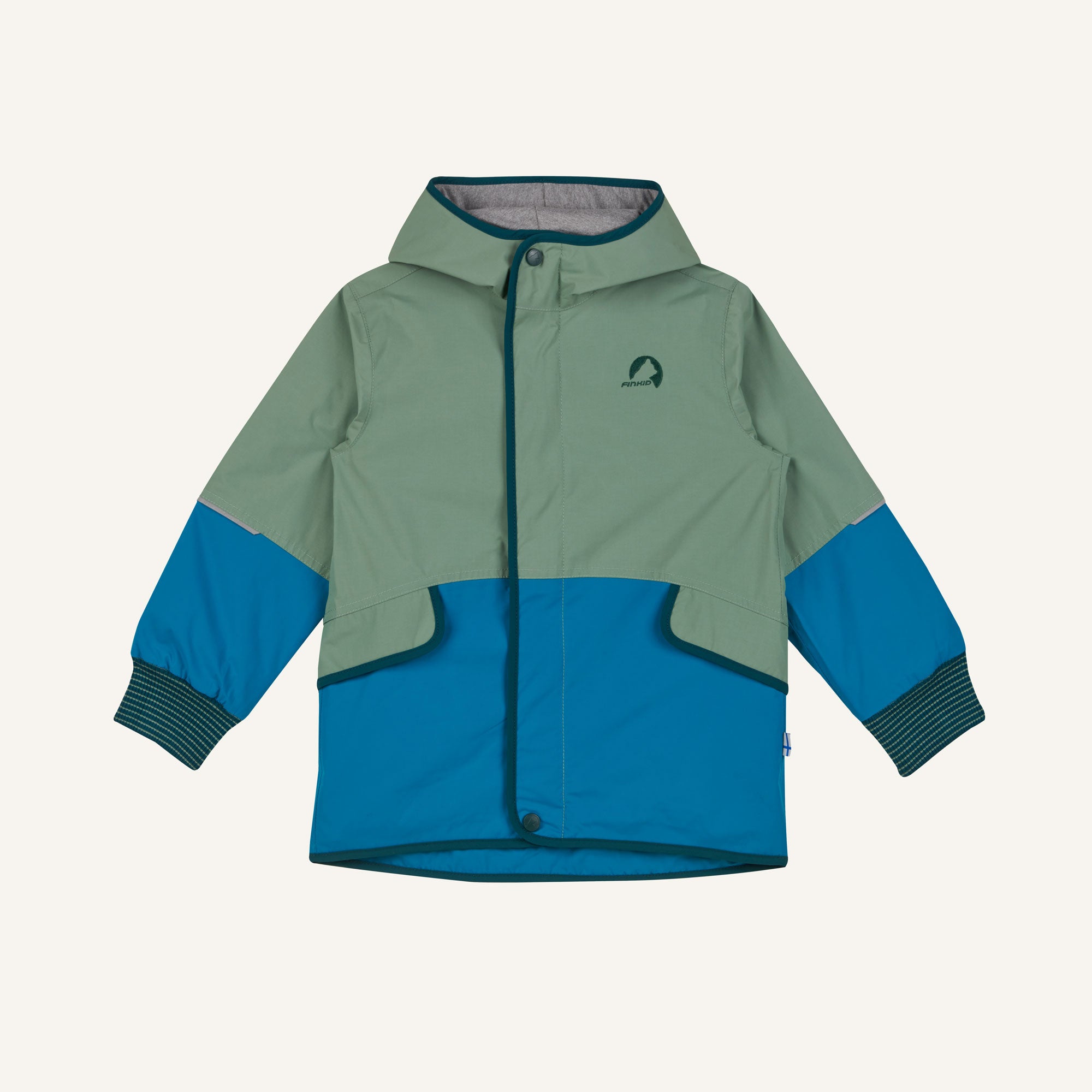 finkid-moska-bergangsjacke-smoke-blue-real-teal-80-90 image 3