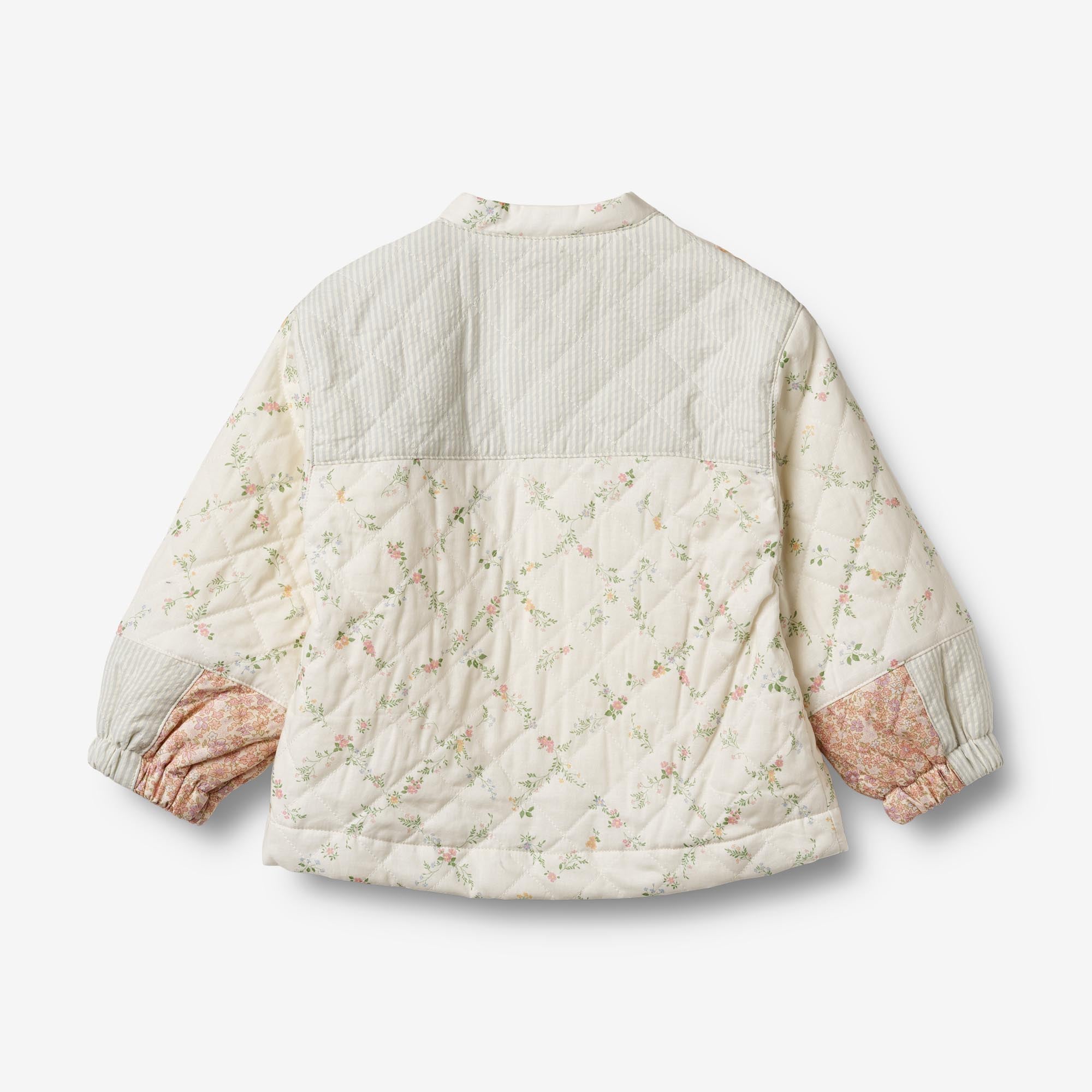 wheat-inga-steppjacke-ivory-checked-flowers-bio image 3
