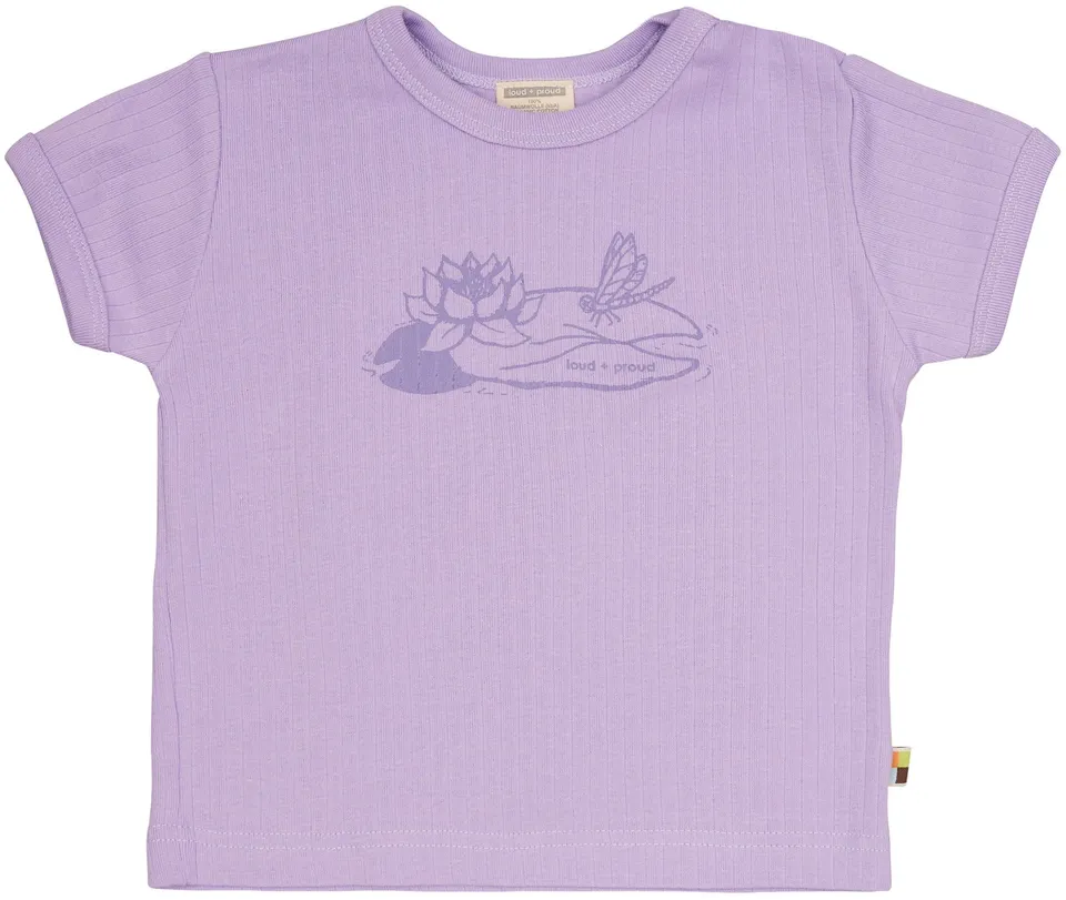 loud-proud-classics-t-shirt-derby-rib-mit-druck-lilac-streifen image 1