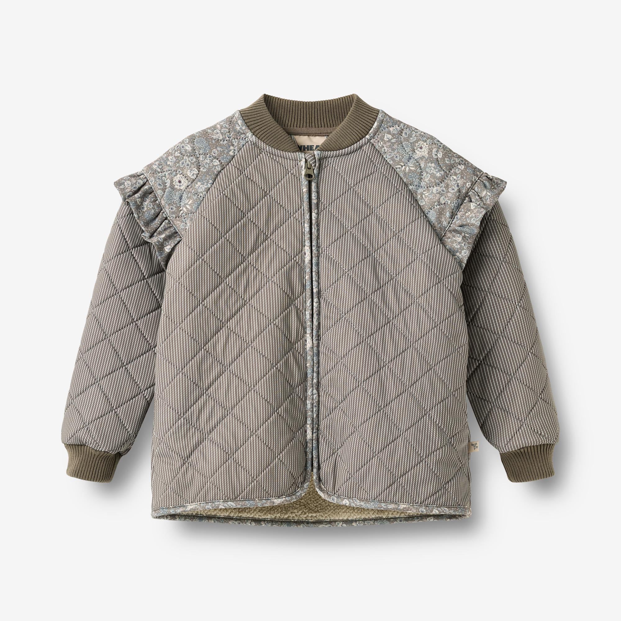 wheat-ellas-thermo-jacke-brown-stripe-wattiert image 1