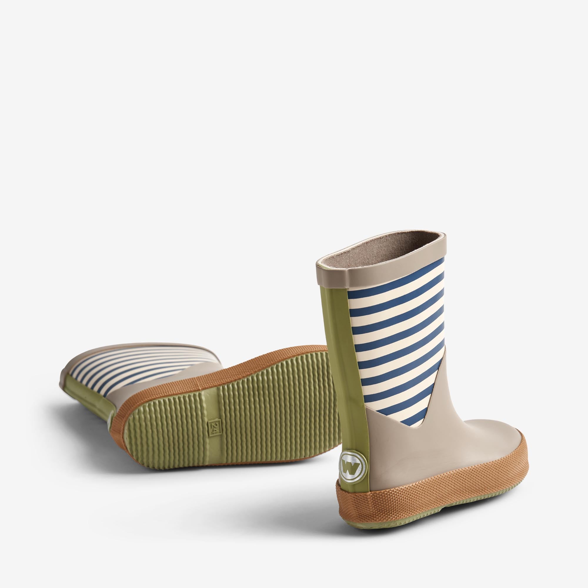 wheat-rubber-boot-juno-gummistiefel-blue-stripe-naturkautschuk image 3