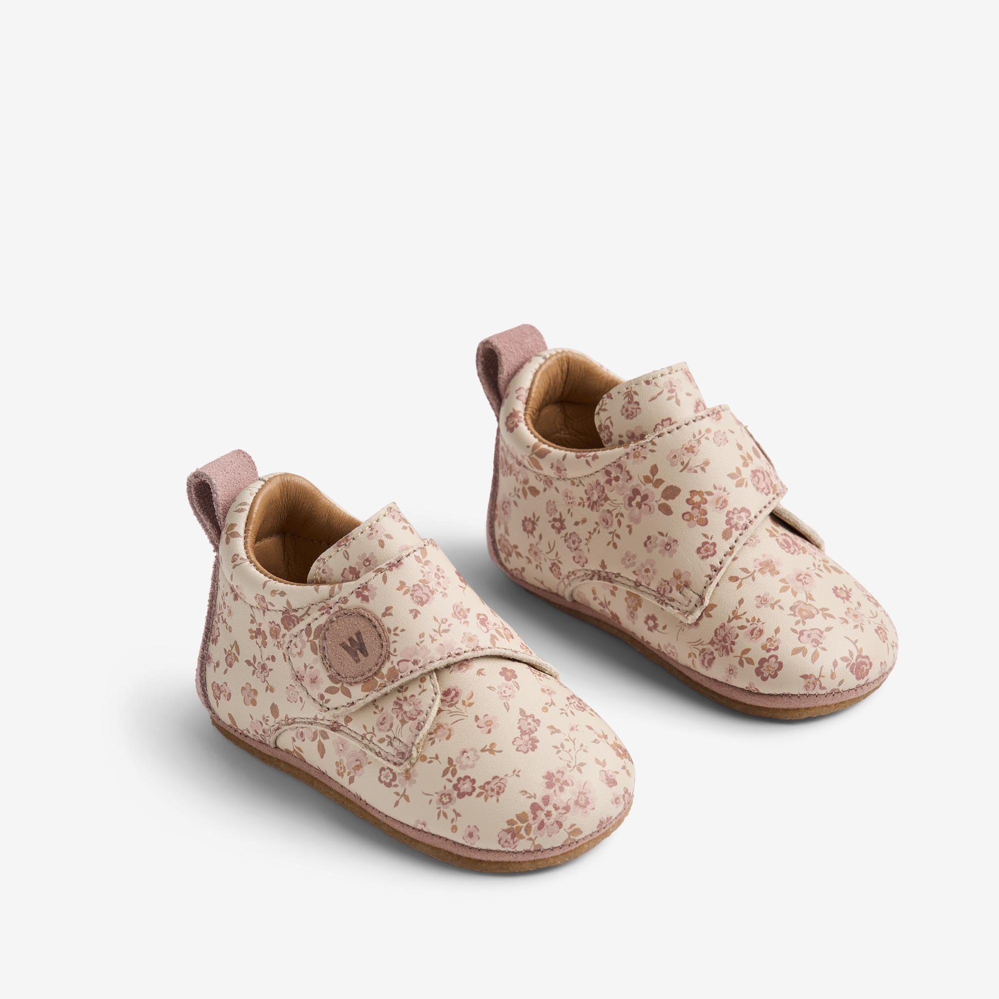 wheat-indoor-shoe-dakota-hausschuhe-rose-flowers-leder image 1