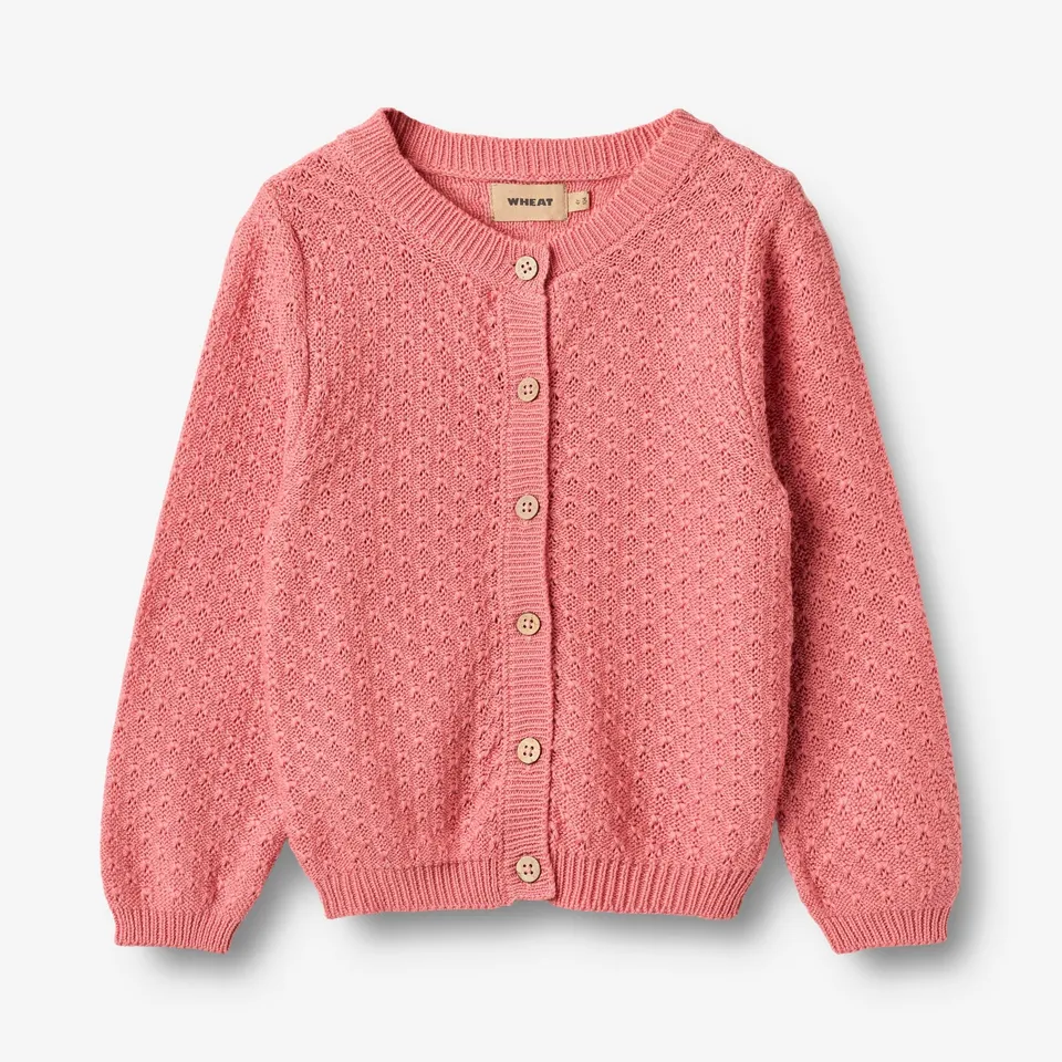 wheat-magnella-strickjacke-soft-pink-bio-baumwolle image 1