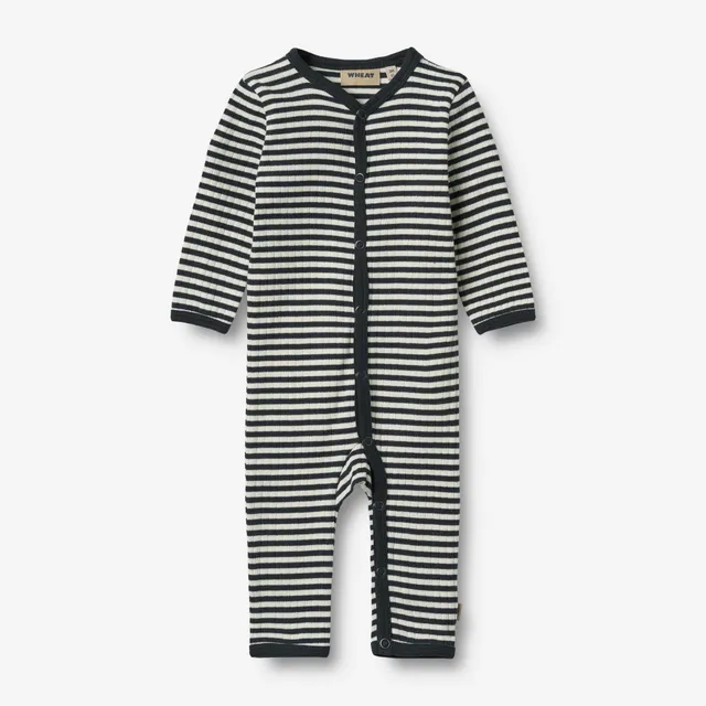 wheat-jumpsuit-l-s-dusty-strampler-navy-sea-stripe-bio-baumwolle image 1