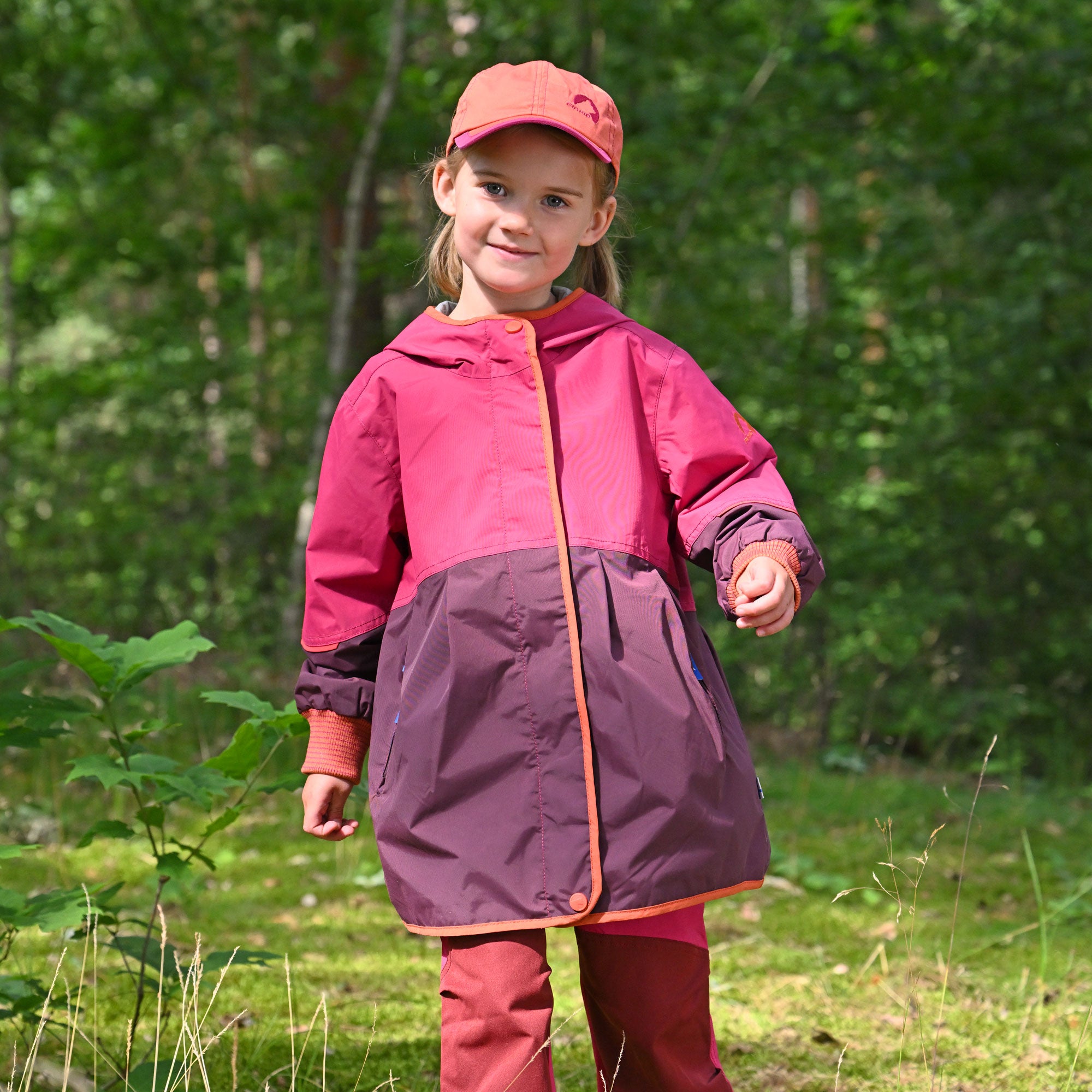 finkid-husky-aina-move-regenjacke-terra-cotta-wasserfest image 7