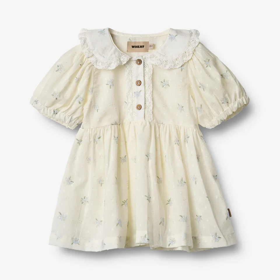 wheat-adele-kleid-blue-flowers-bio-baumwolle-baby image 1