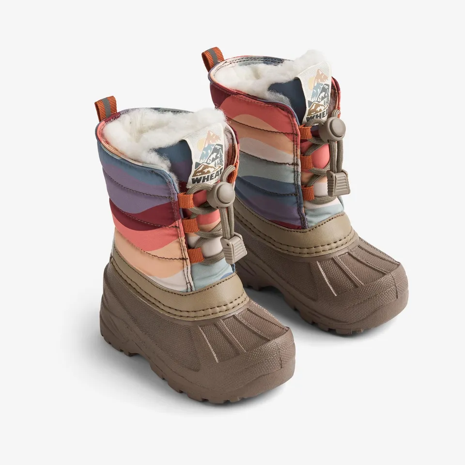 wheat-aleex-rainbow-waves-winterstiefel-wasserdicht image 1