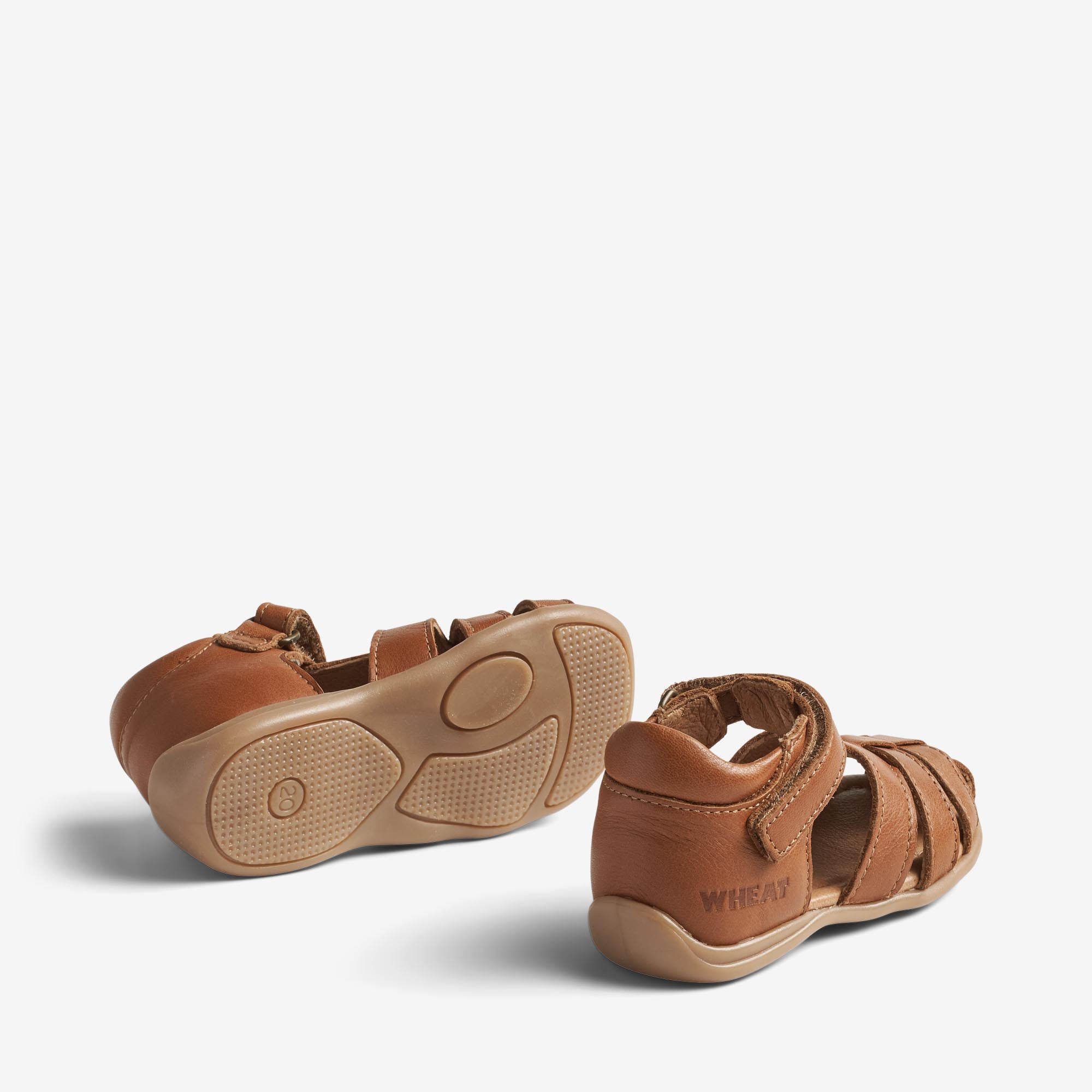 wheat-robbie-sandale-cognac-baby-leder-prewalker image 2