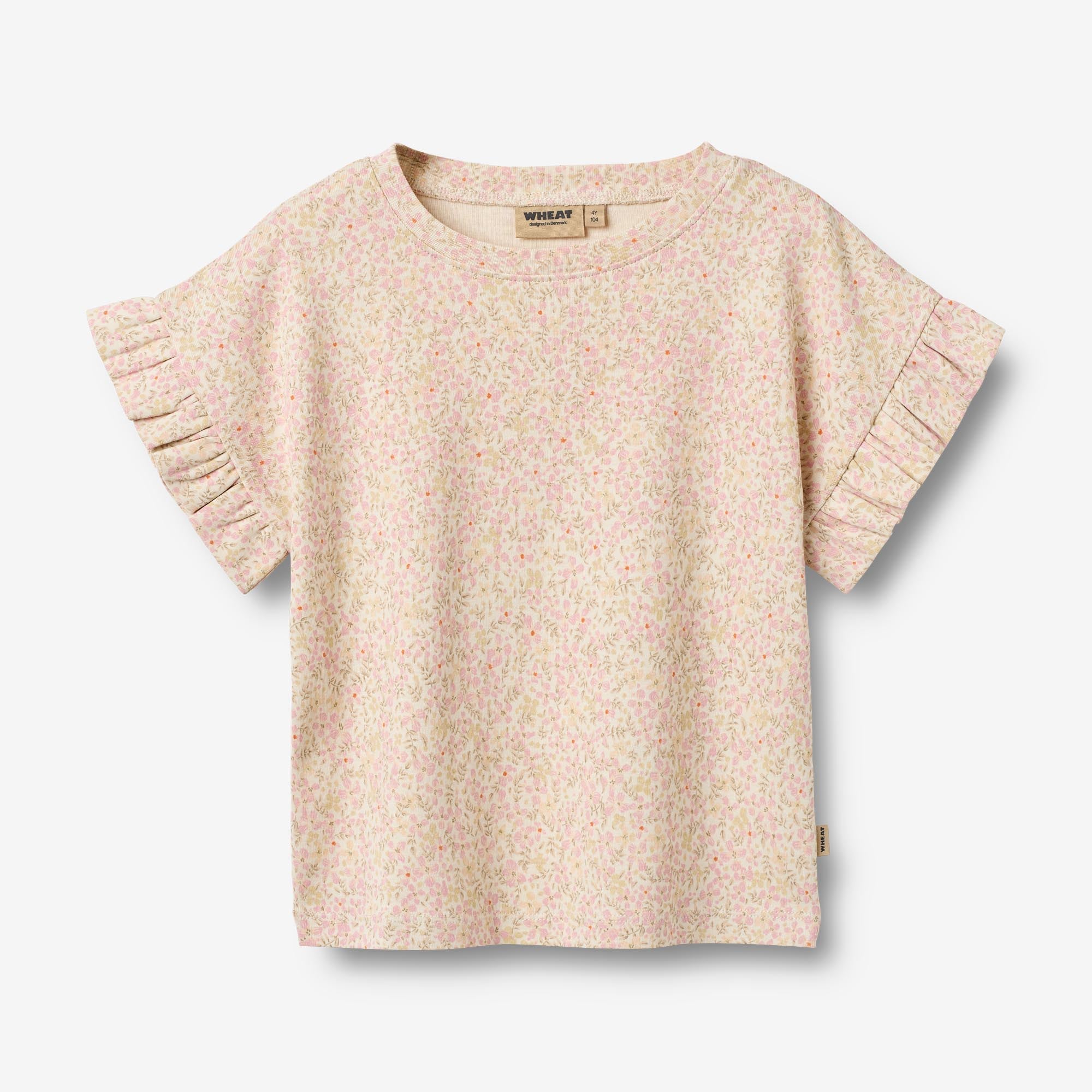 wheat-clothing-t-shirt-ally-coral-flowers-bio-m-dchen image 1