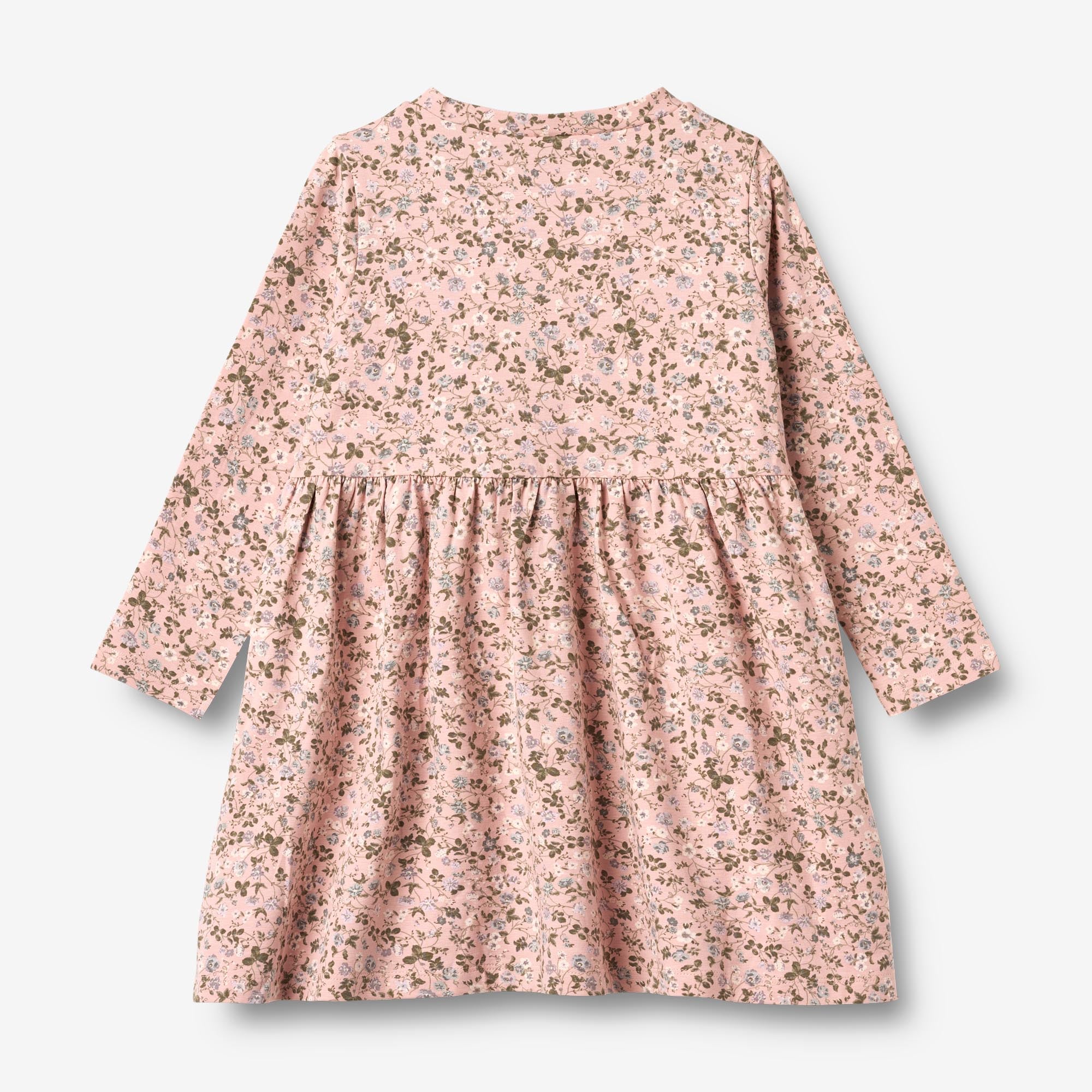 wheat-sessa-kleid-rose-powder-flowers-langarm-bio-baumwolle image 2