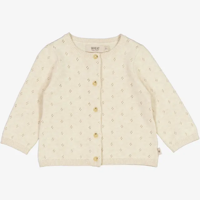 wheat-maia-baby-strickjacke-cloud-melange-bio-baumwolle image 1
