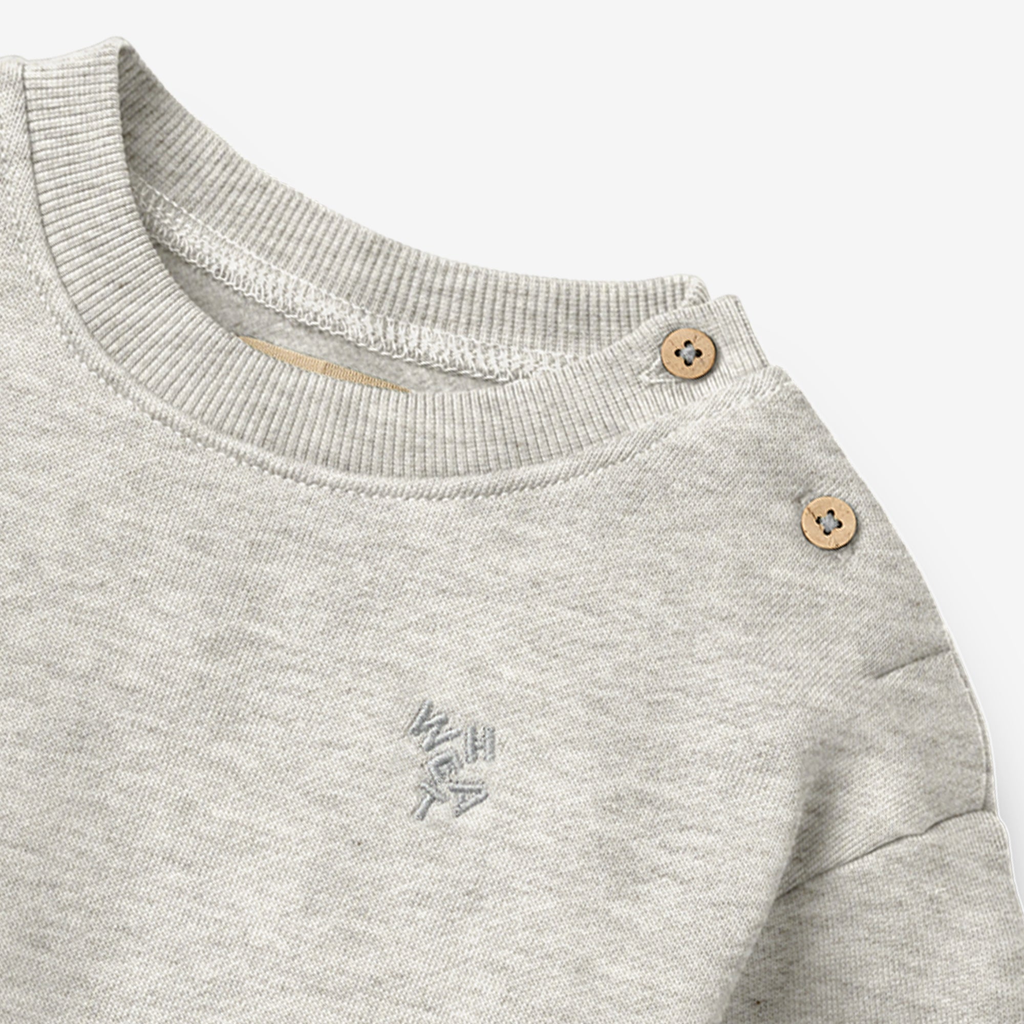 wheat-willi-l-s-sweatshirt-kinder-light-melange-grey-bio-baumwolle image 1