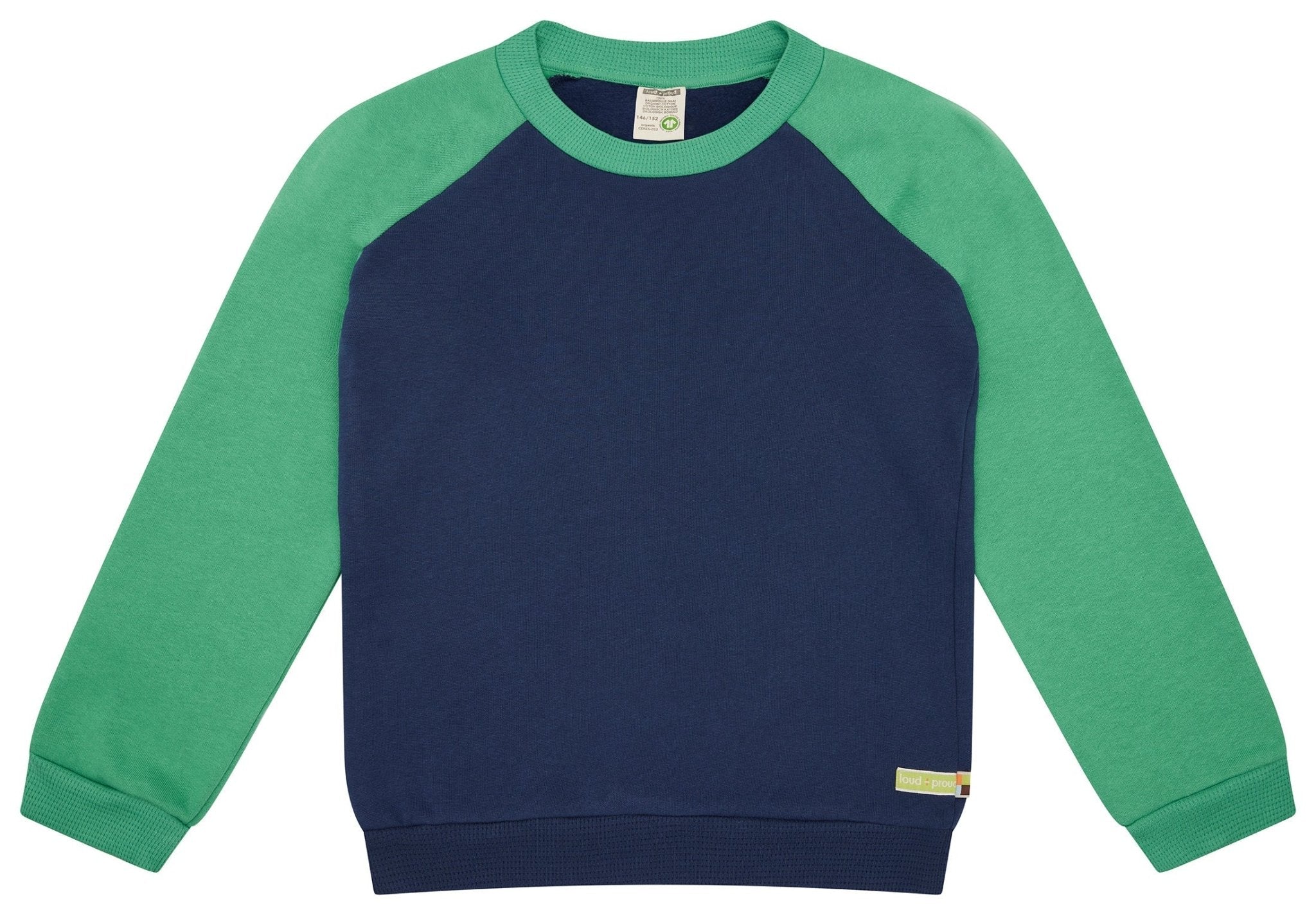 loud-proud-classics-sweatshirt-raglan-rmeln-pullover-azur image 5