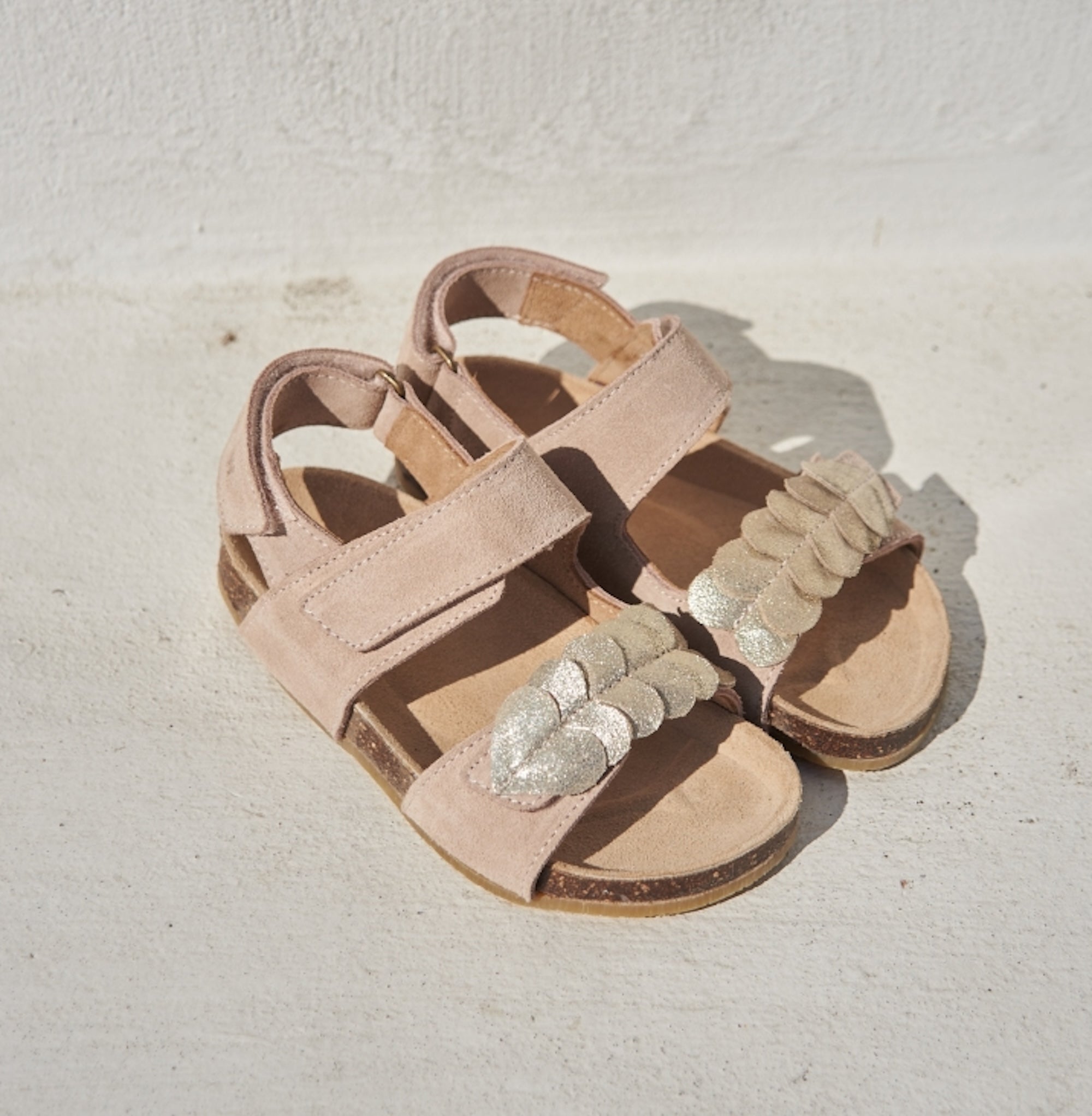 wheat-clara-sandale-kinder-leder-beige-rose-klett-herz image 4