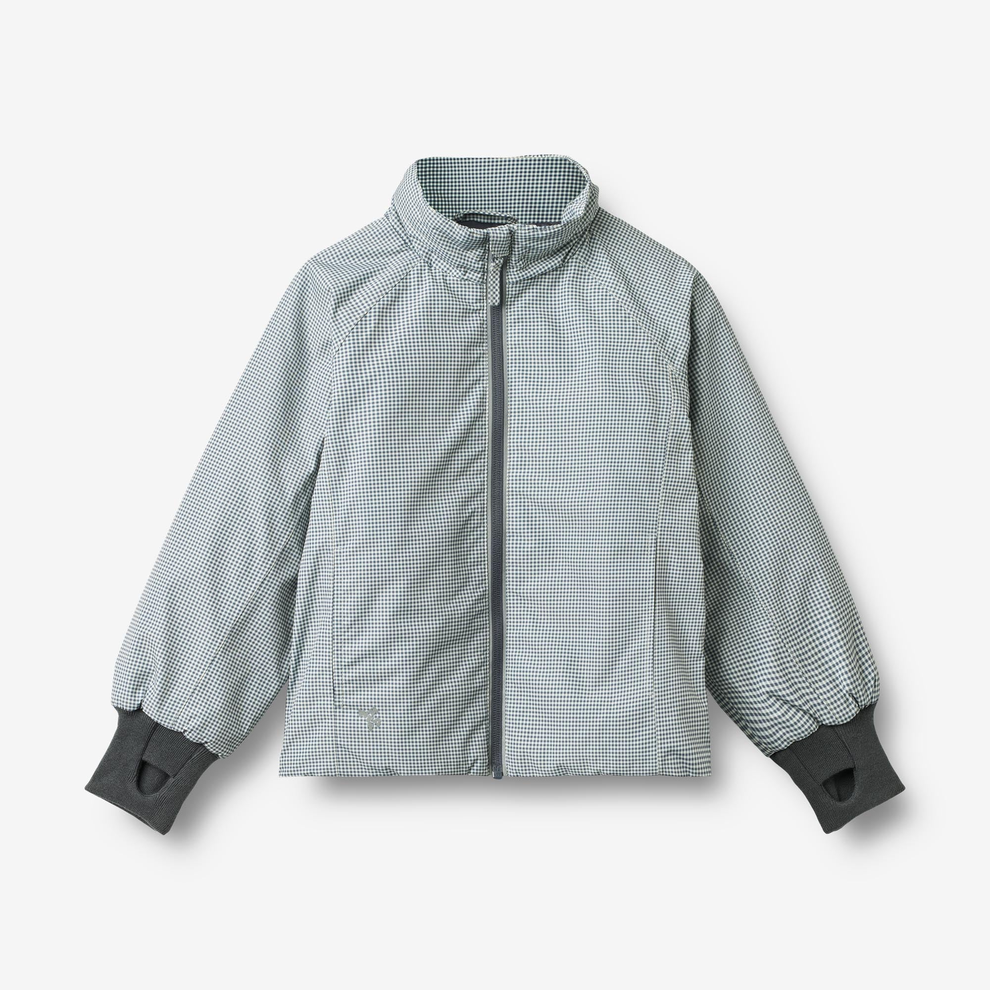 wheat-outerwear-sollo-steppjacke-blue-check-wasserabweisend image 1