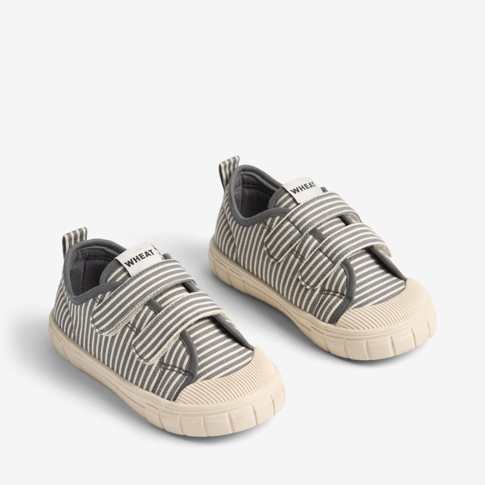 wheat-bobbie-flint-stripe-sneaker-bio-baumwolle-klett image 1