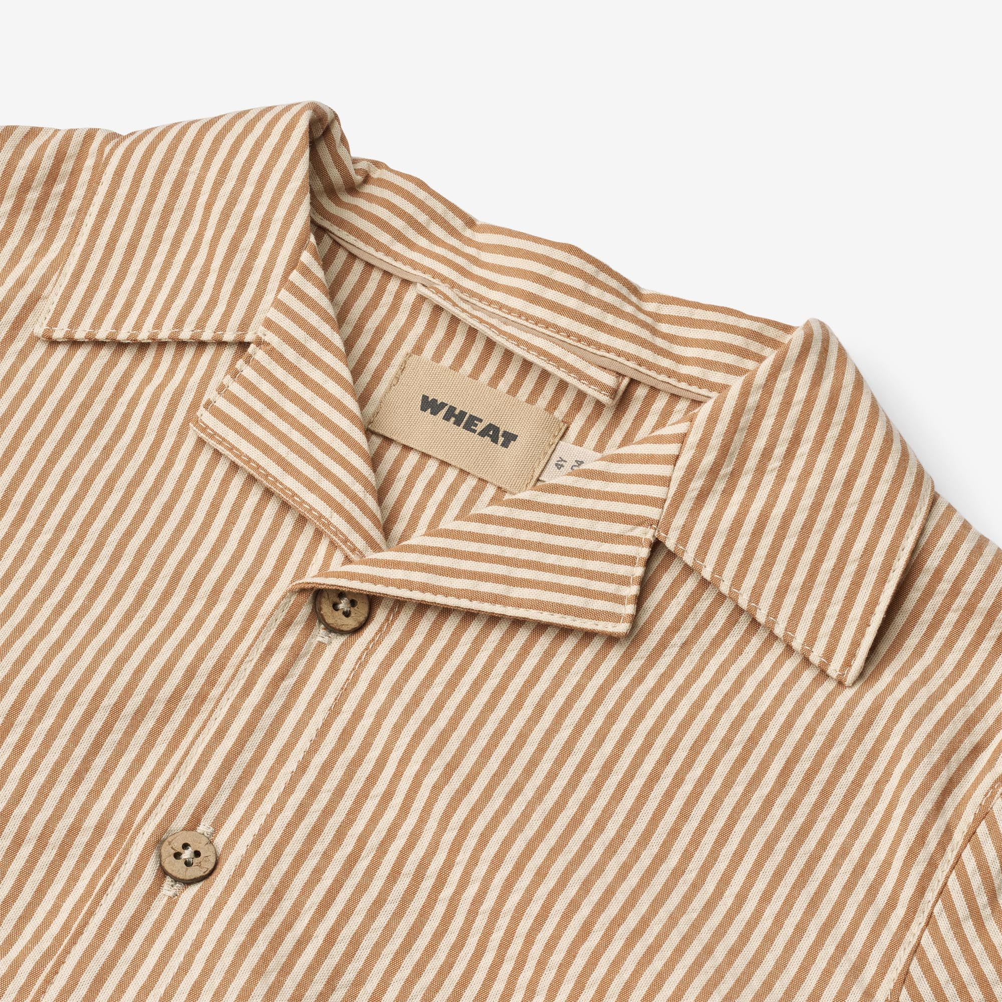 wheat-anker-shirt-caramel-stripe-kinder-hemd-bio-kurzarm image 3