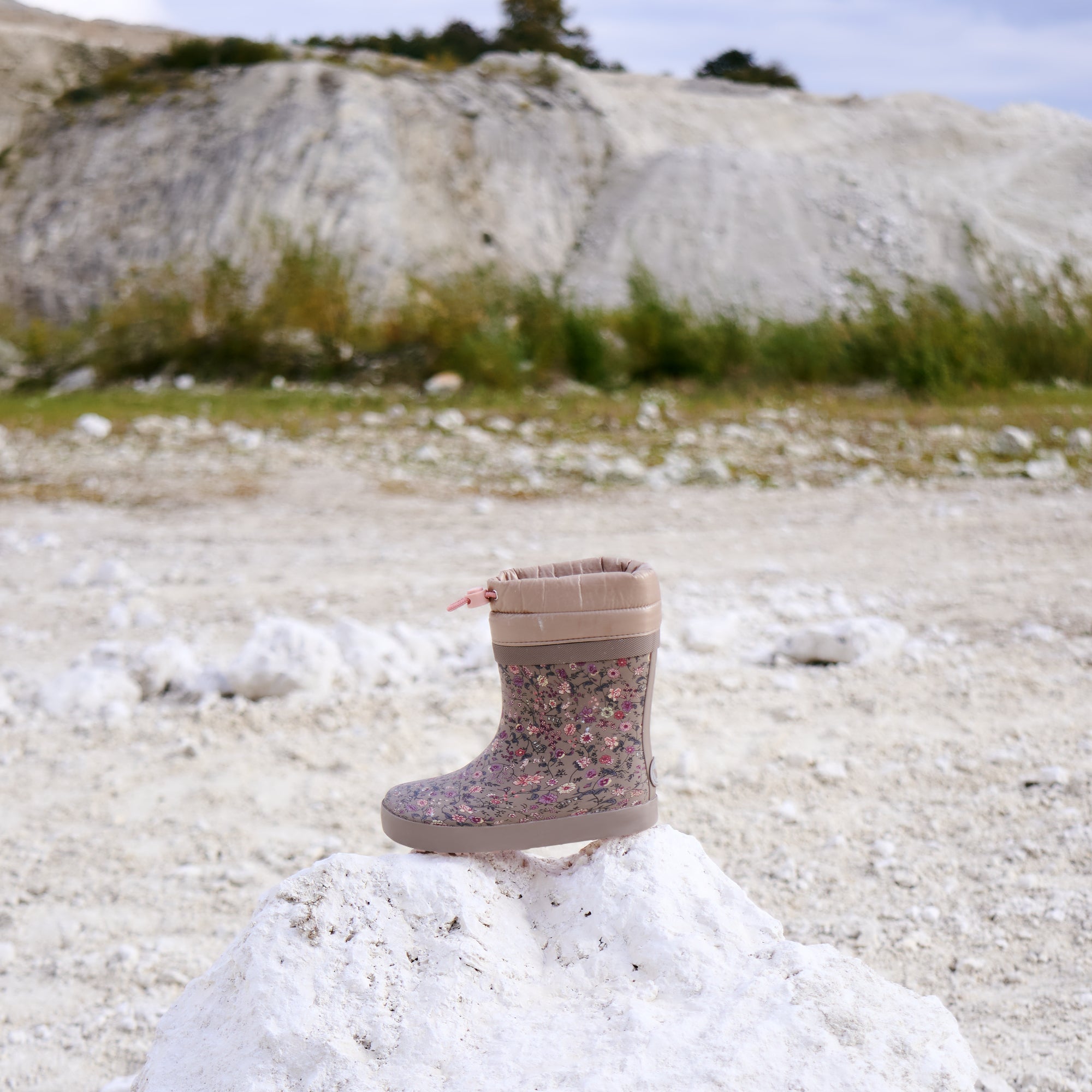 wheat-arden-thermo-gummistiefel-portabella-flowers-barfu image 2