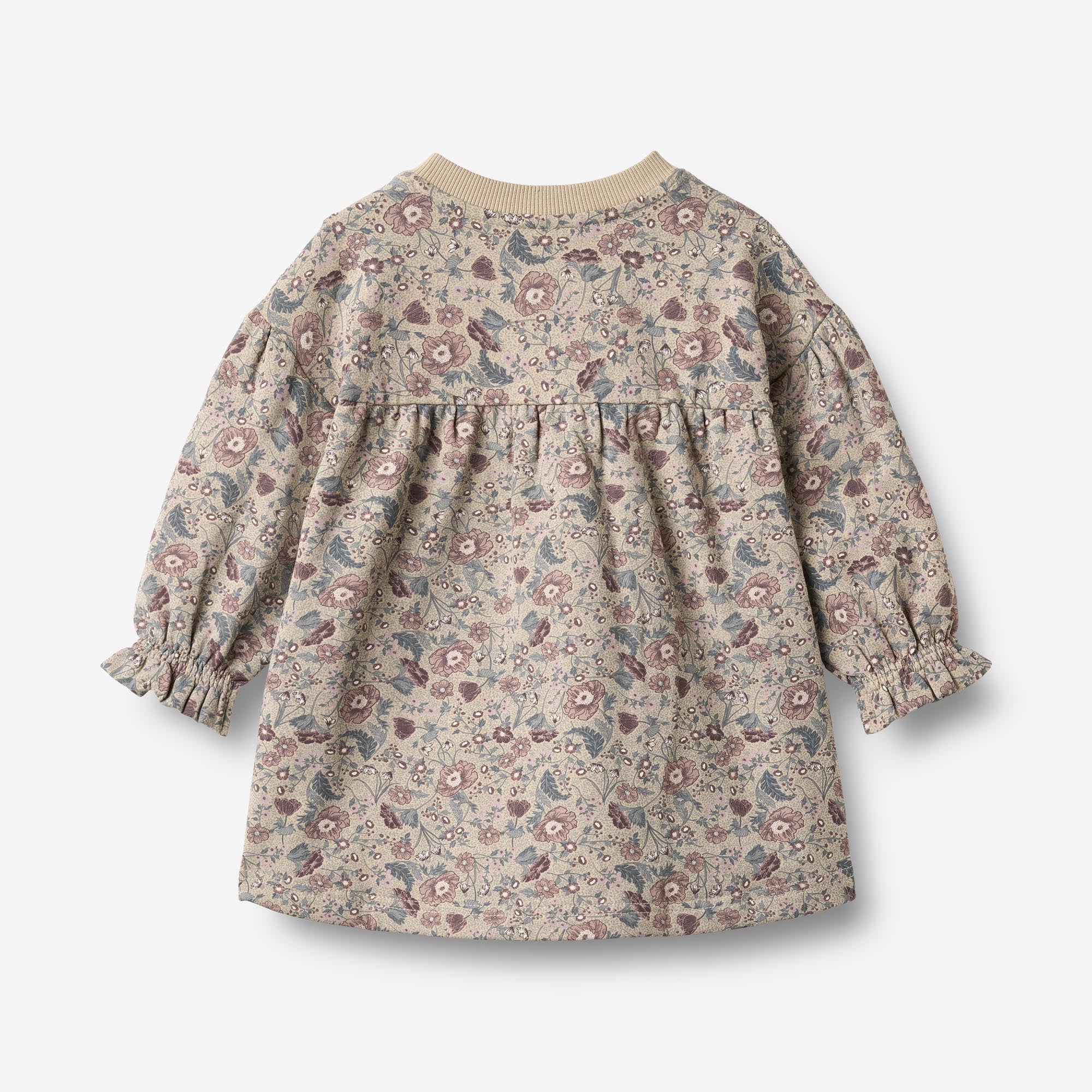 wheat-lilja-sweatkleid-m-dchen-soft-sand-flowers-langarm image 2